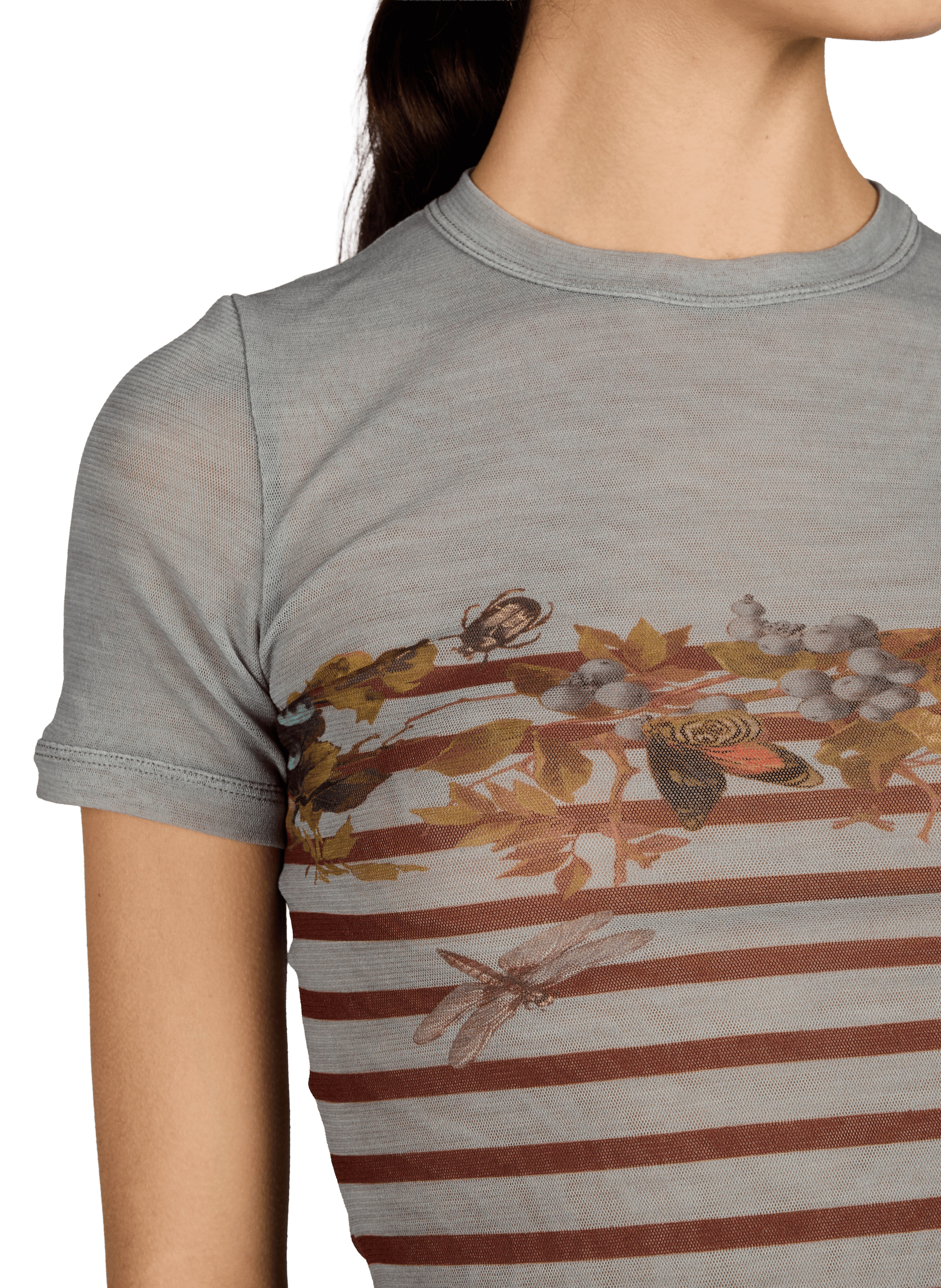 Printed sheer top JEAN PAUL GAULTIER Multicolour