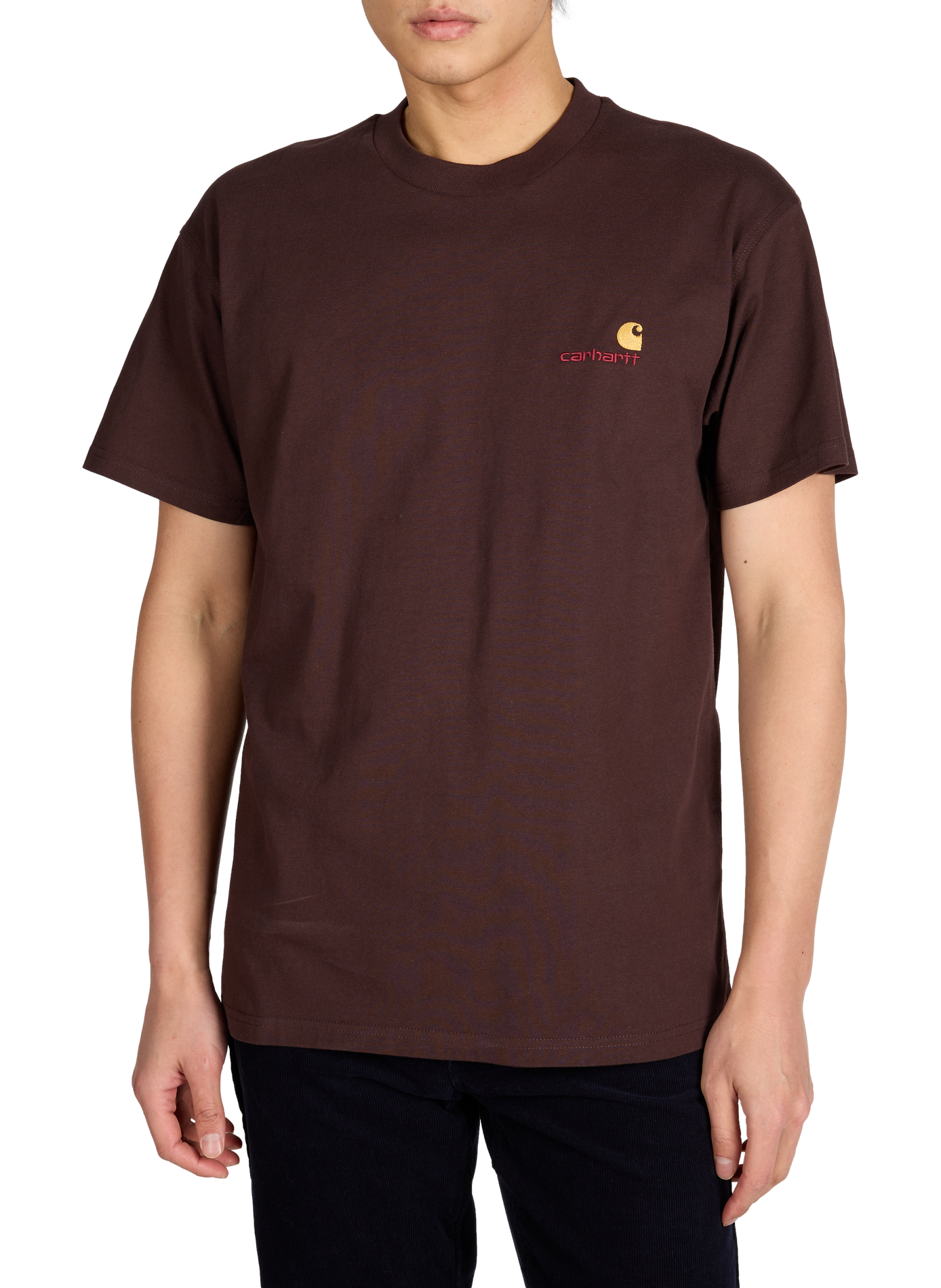 T-shirt American Script en coton CARHARTT WIP Marron