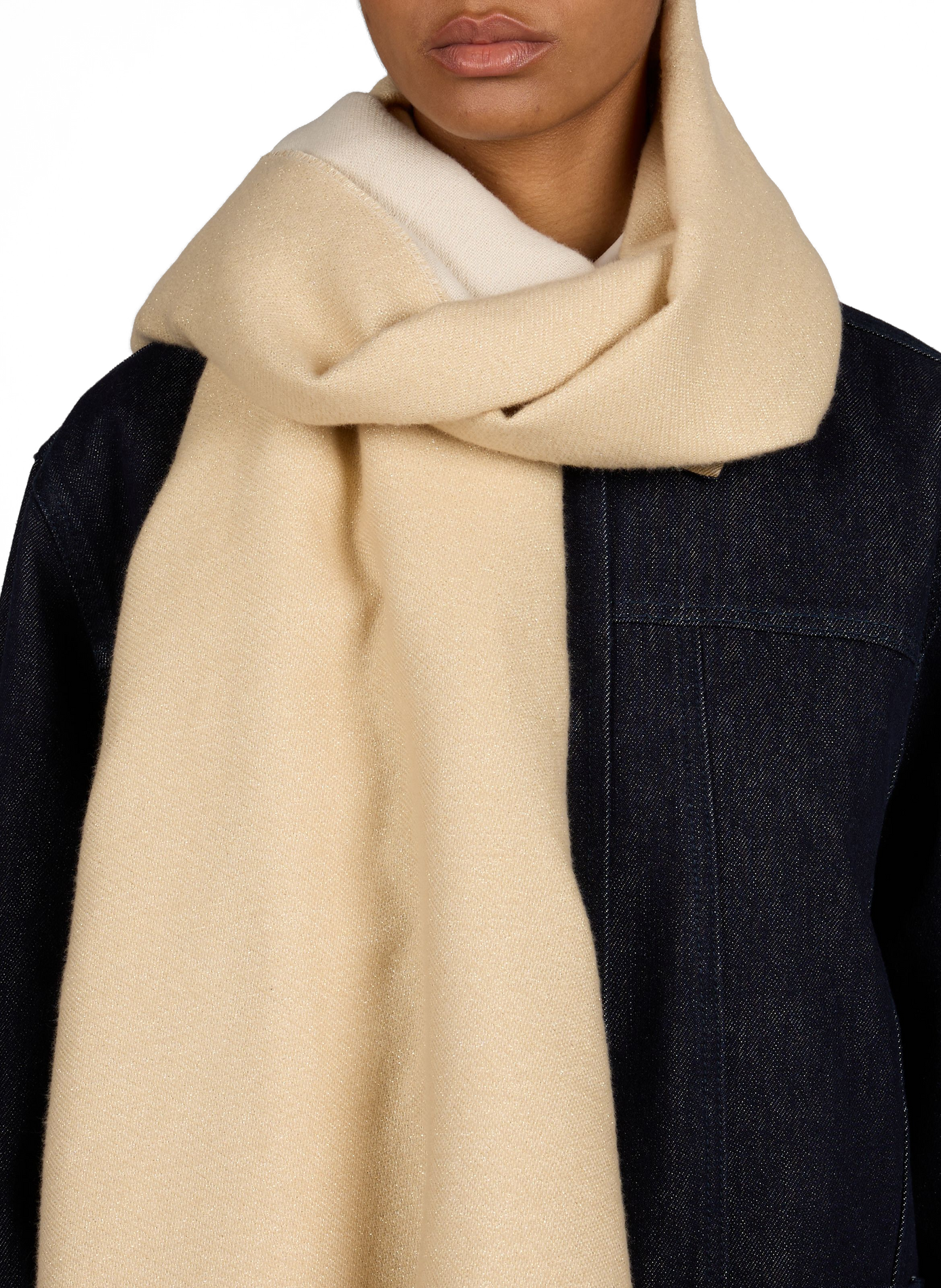 Foulard Bling en coton AU PRINTEMPS PARIS Doré