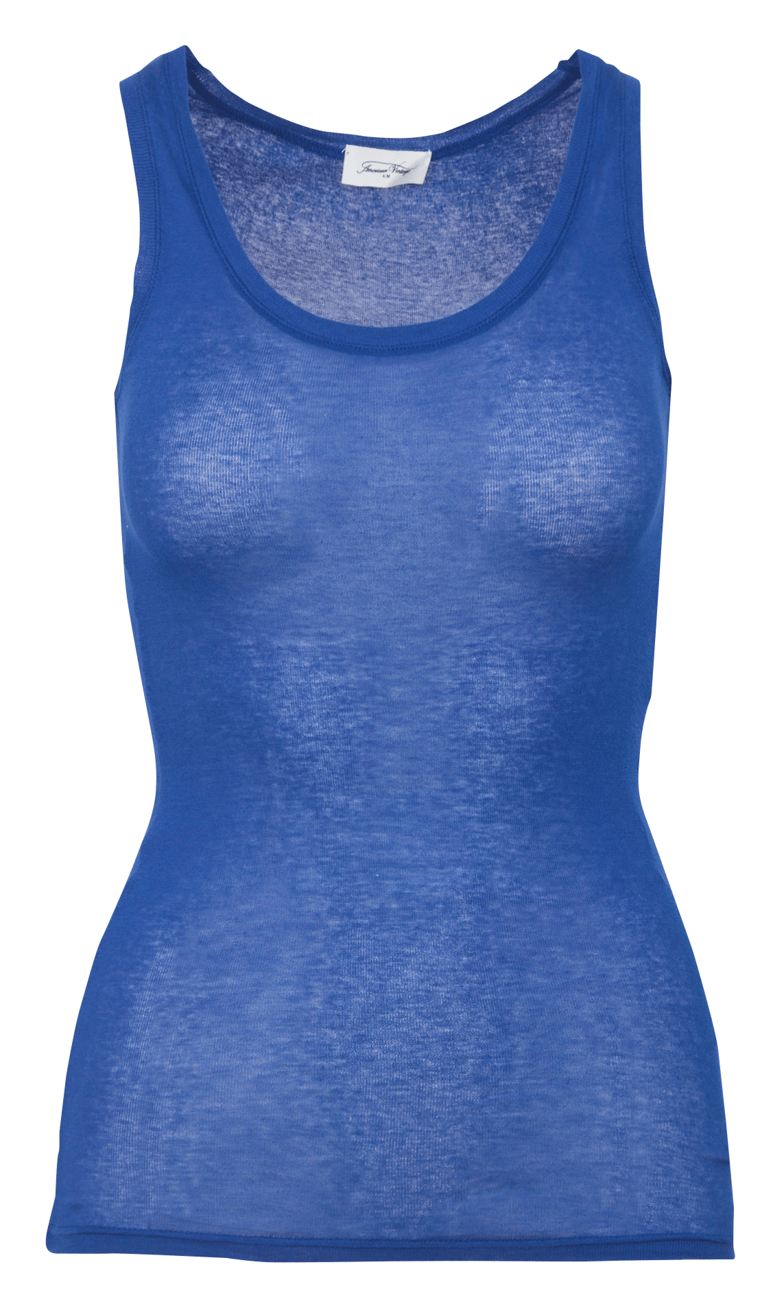 Débardeur à col rond en coton massachusetts AMERICAN VINTAGE Bleu