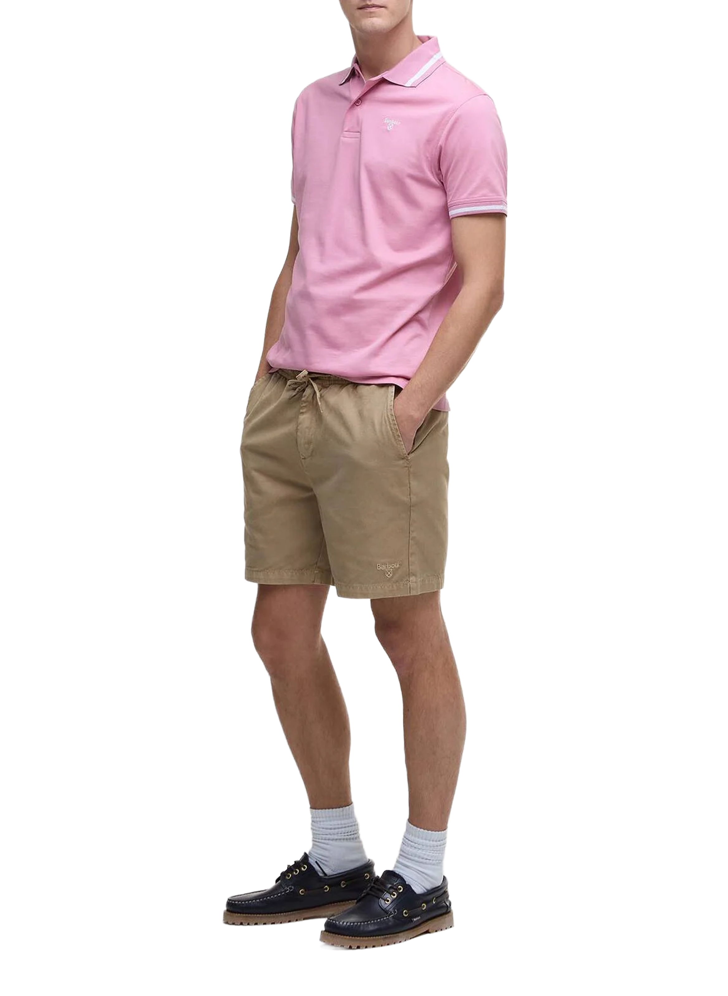 Cotton tie-waist shorts BARBOUR Beige