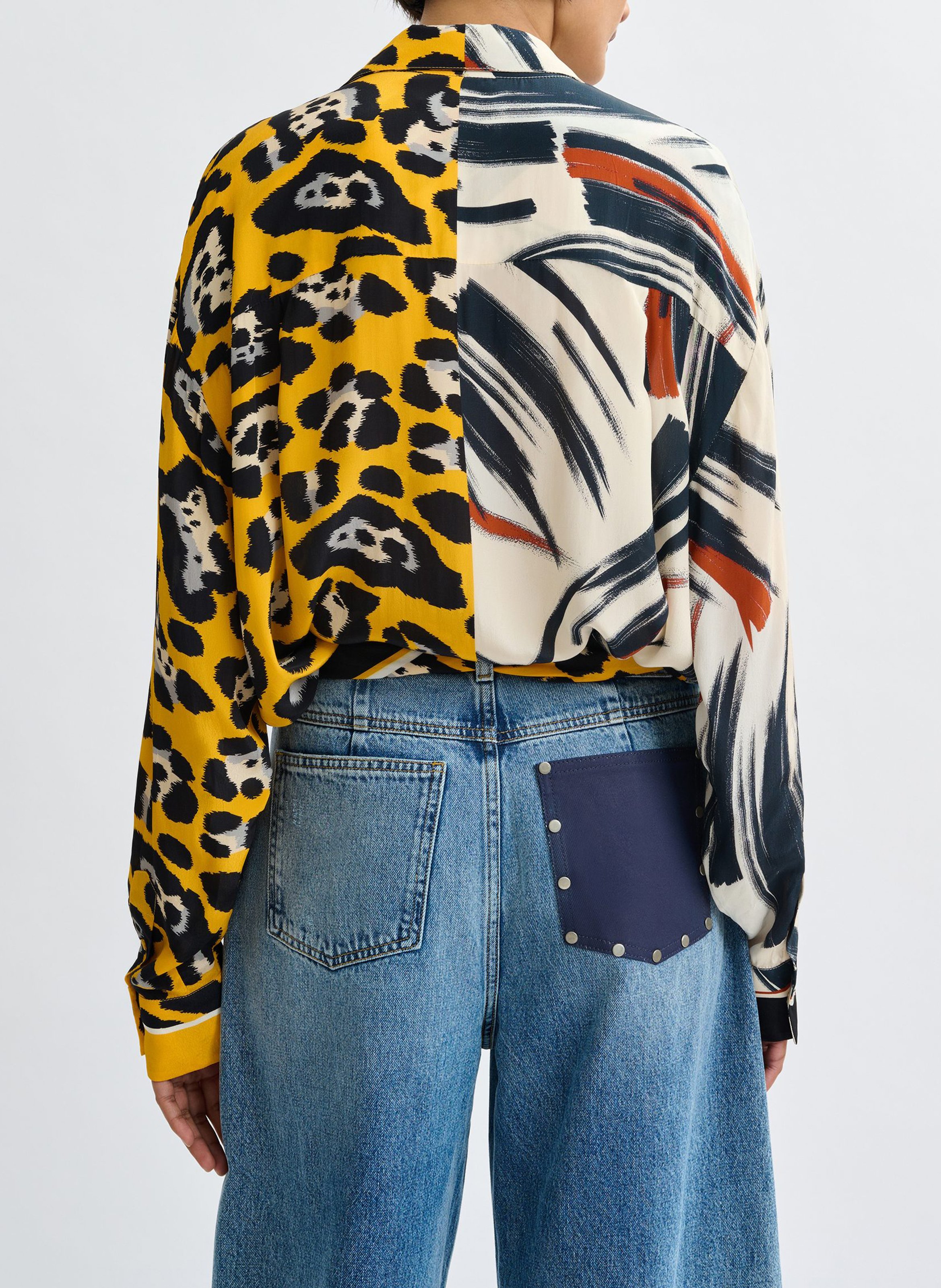 Chemise droite col classique imprimé jodoca ESSENTIEL ANTWERP Multicolore