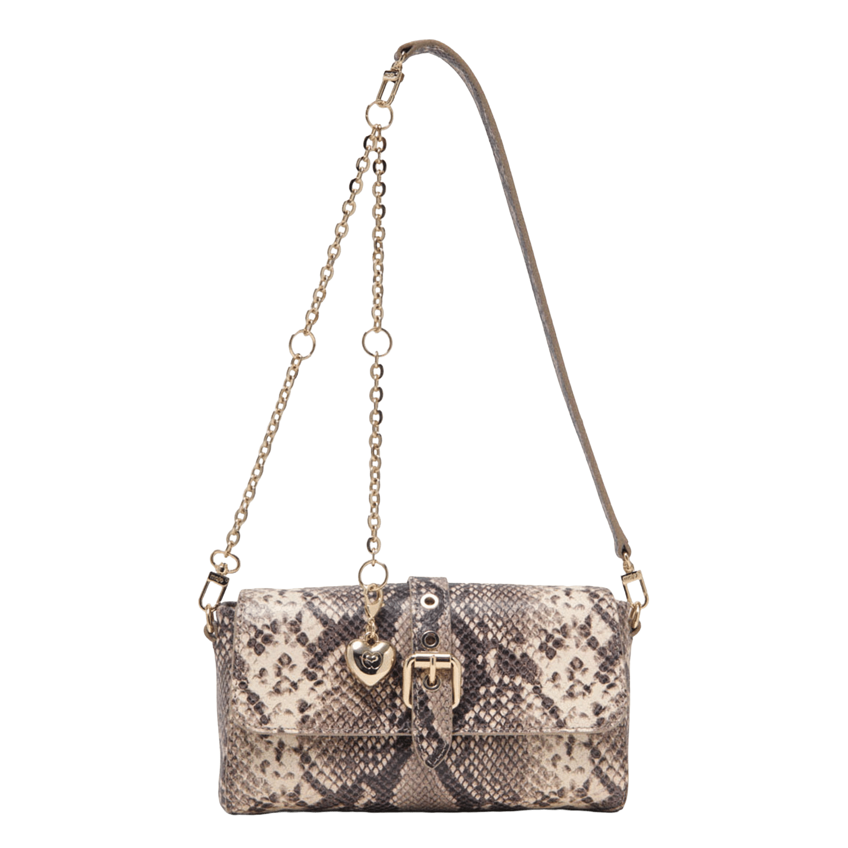 Sac bandoulière à rabat en cuir python miss m MAJE Multicolore