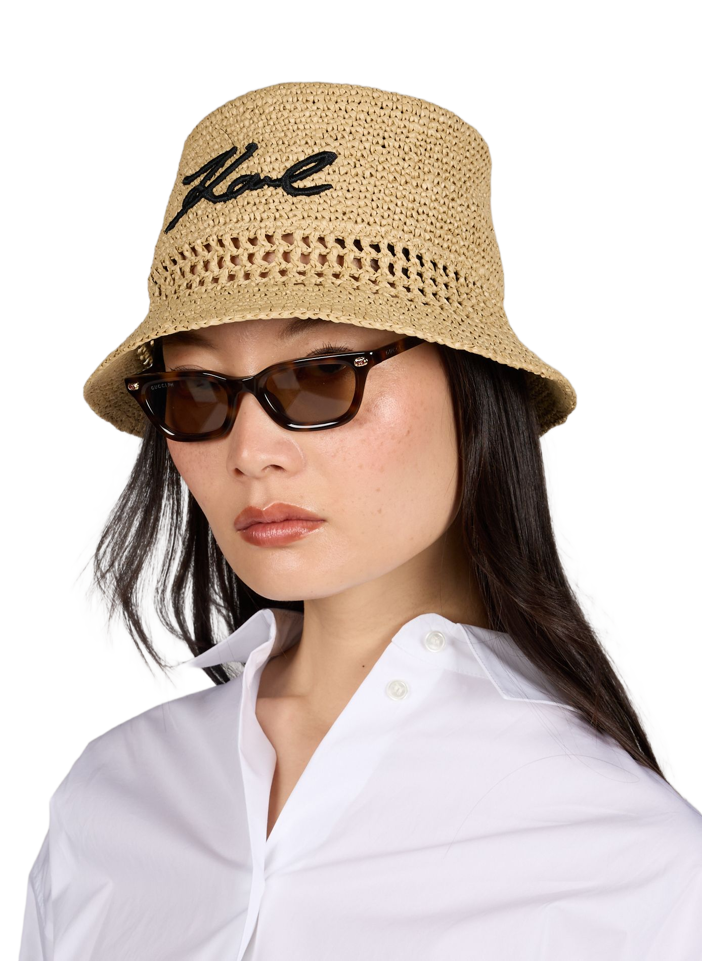 Bob K/Signature crochet  KARL LAGERFELD Marron