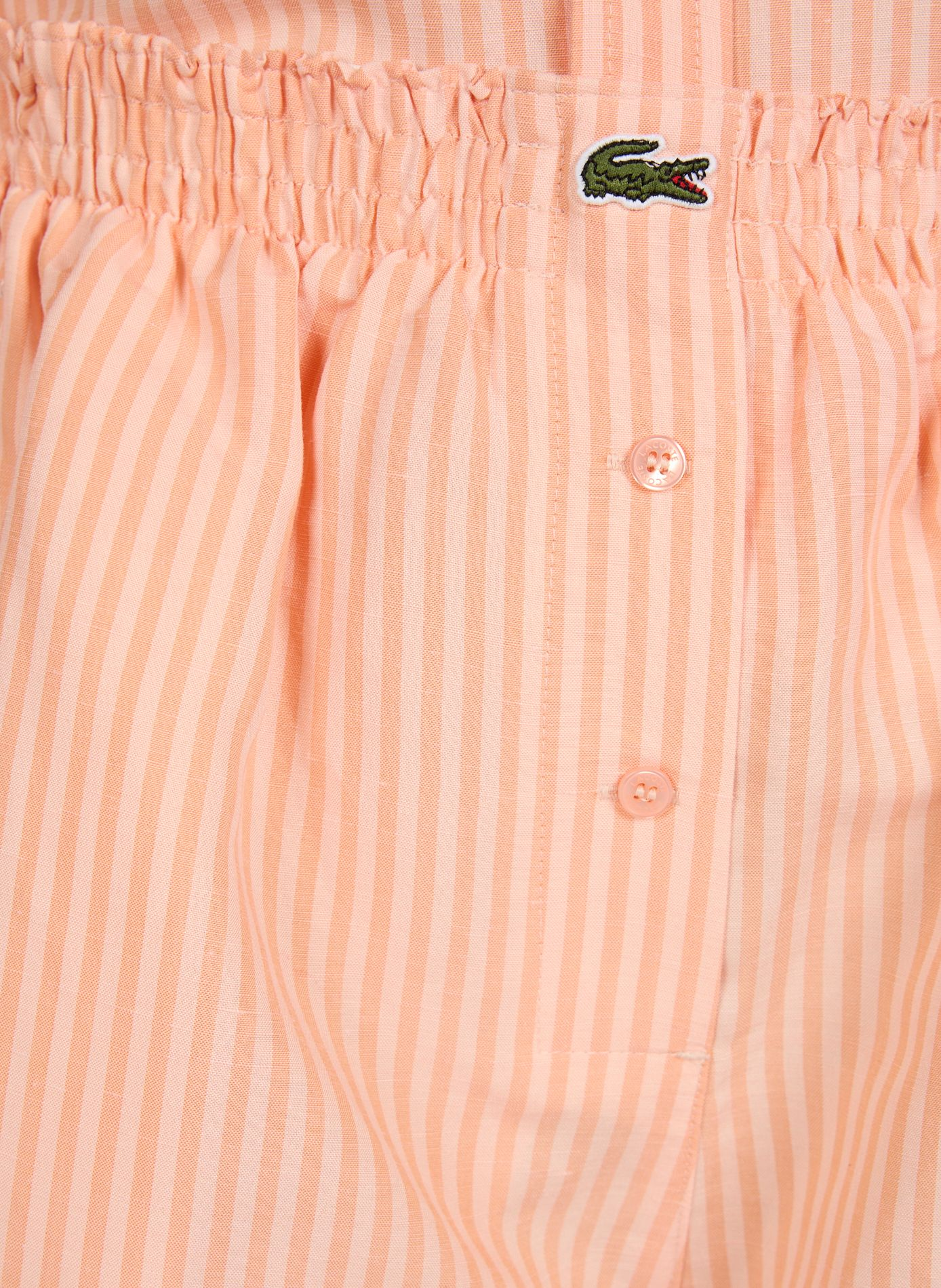 Short à rayures en coton LACOSTE Multicolore