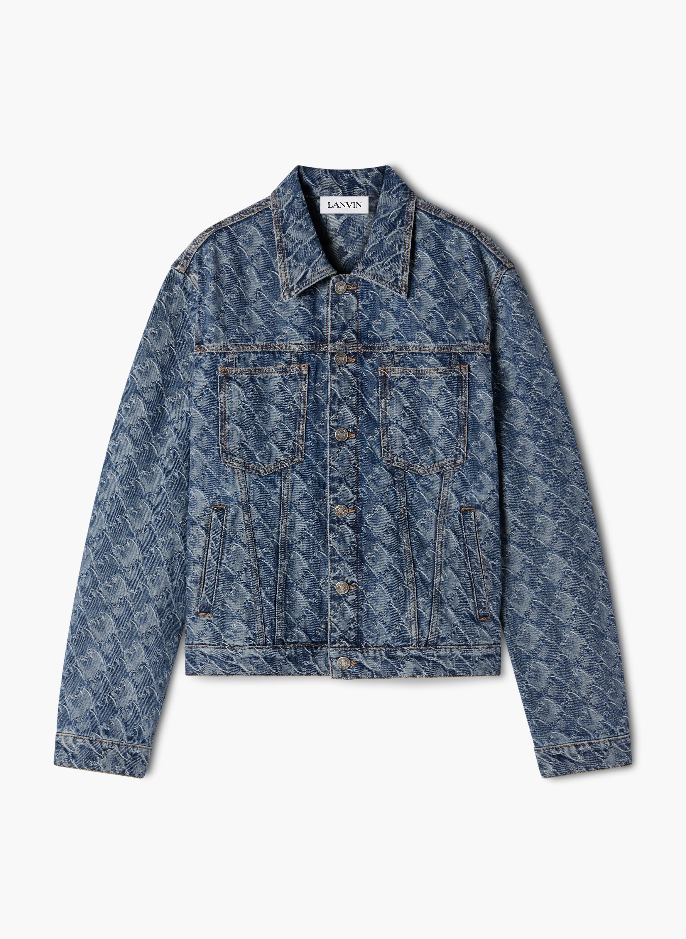 Veste en denim jacquard lunar year LANVIN Bleu
