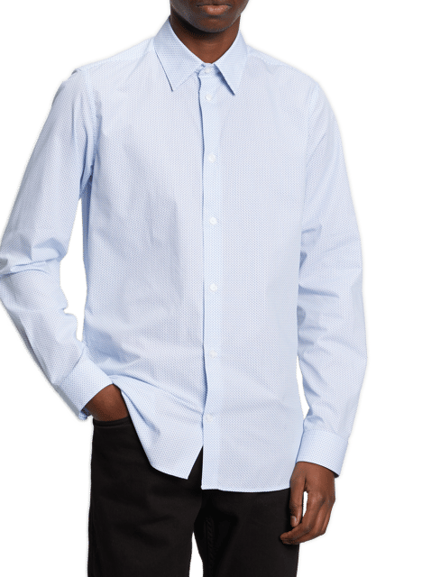 Chemise Slim imprimée AU PRINTEMPS PARIS Bleu