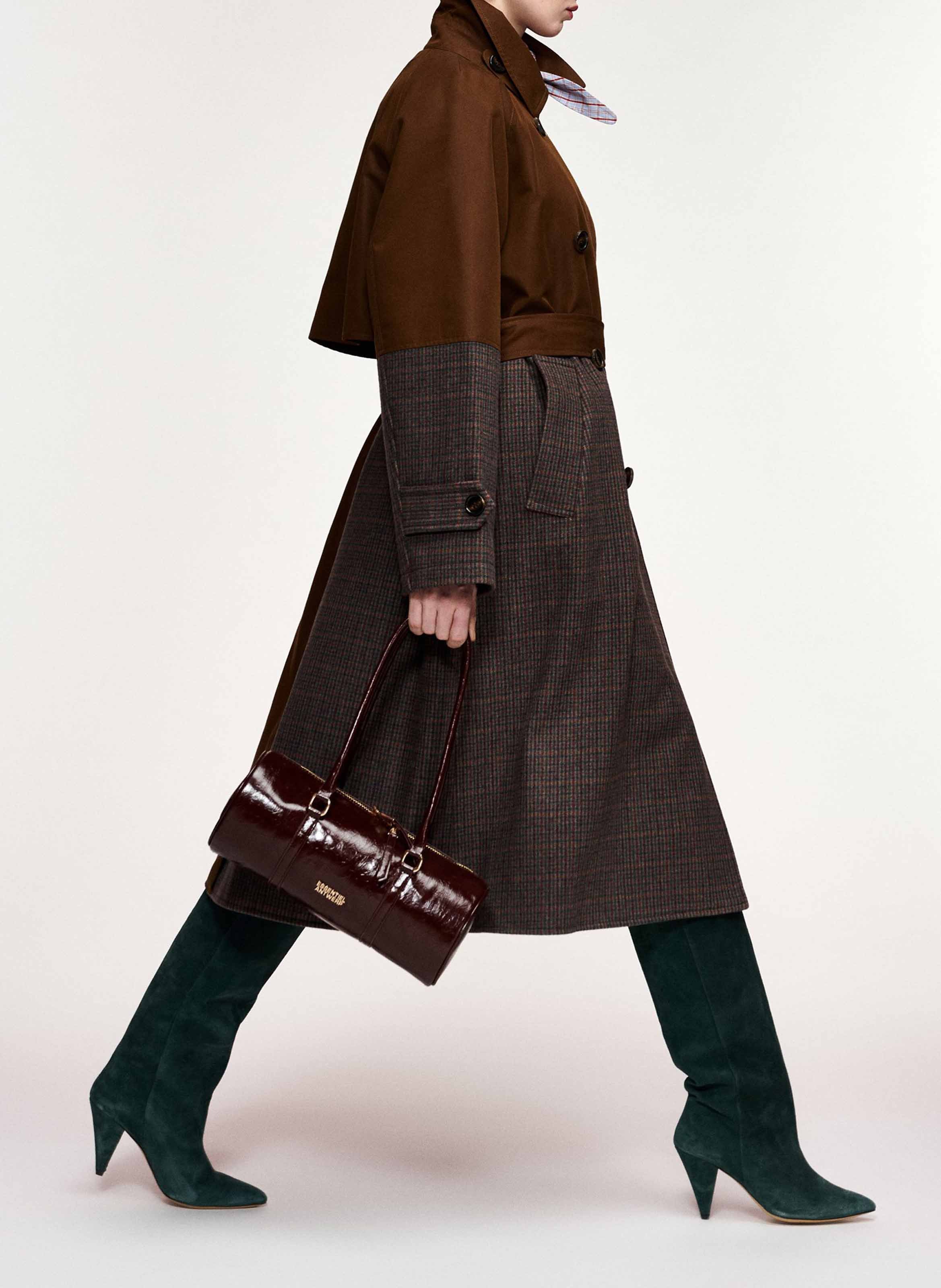 Trench cintré en coton mélangé kagu ESSENTIEL ANTWERP Gris