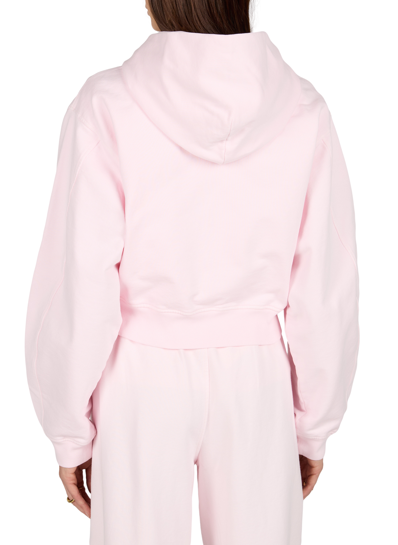 Cotton Blend Hoodie ALEXANDER WANG Pink