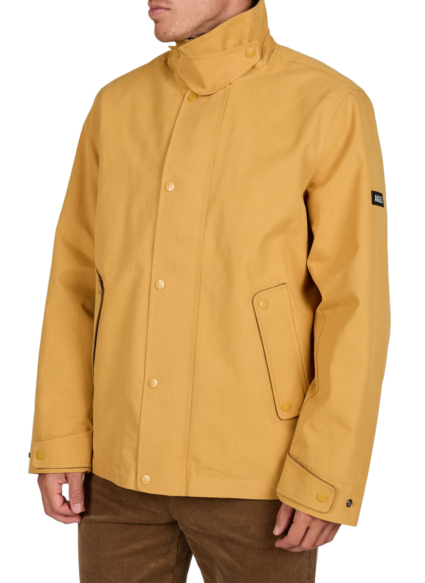 Ruime parka met klassieke kraag van katoenmix AIGLE Bruin