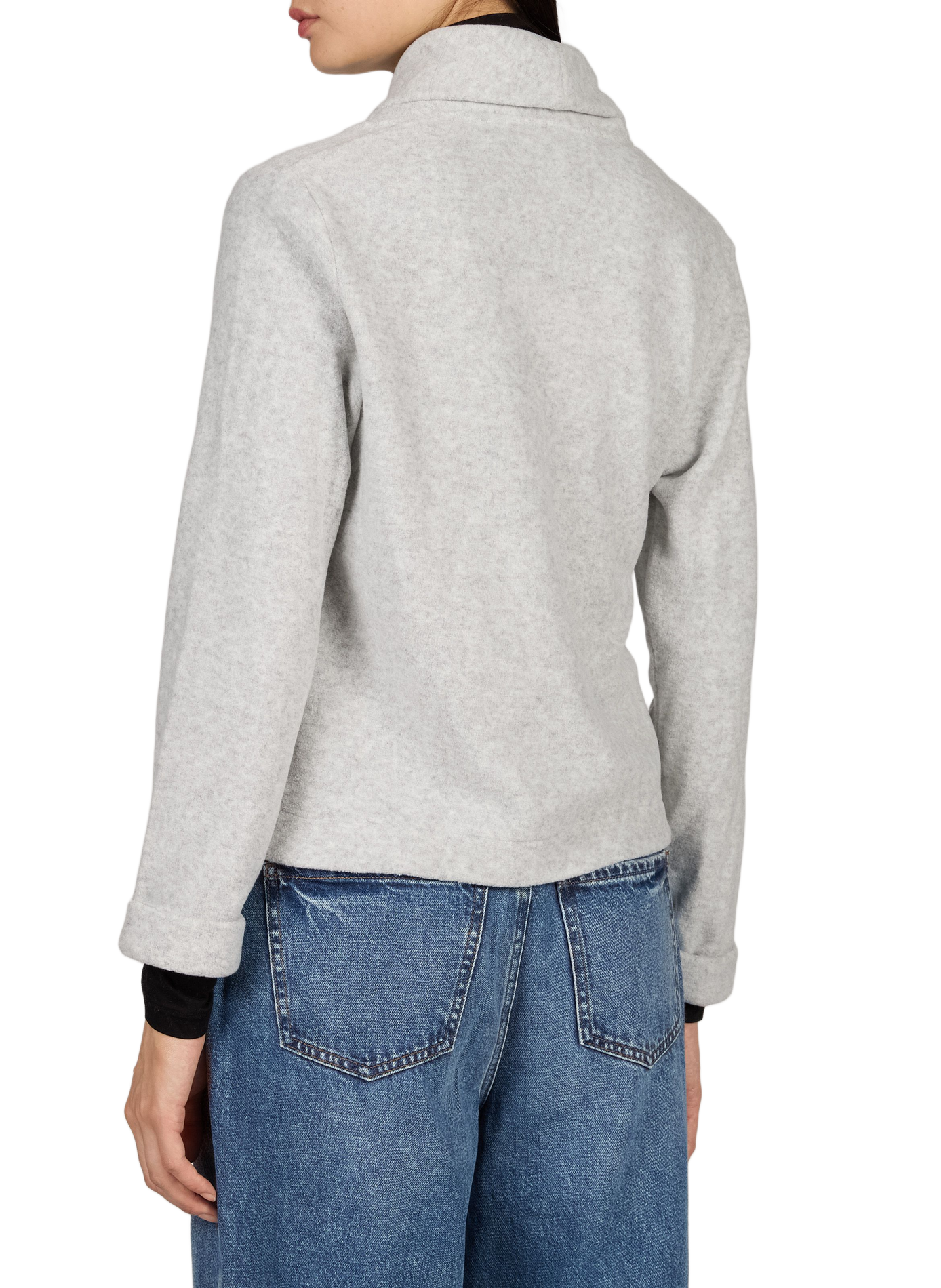 Oversized shawl collar vest LAURENCE TAVERNIER Grey
