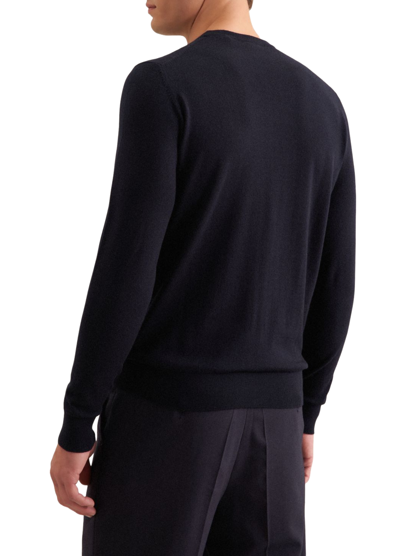 Gerader Rundhalsausschnitt-Pullover aus Wolle SEIDENSTICKER Blau
