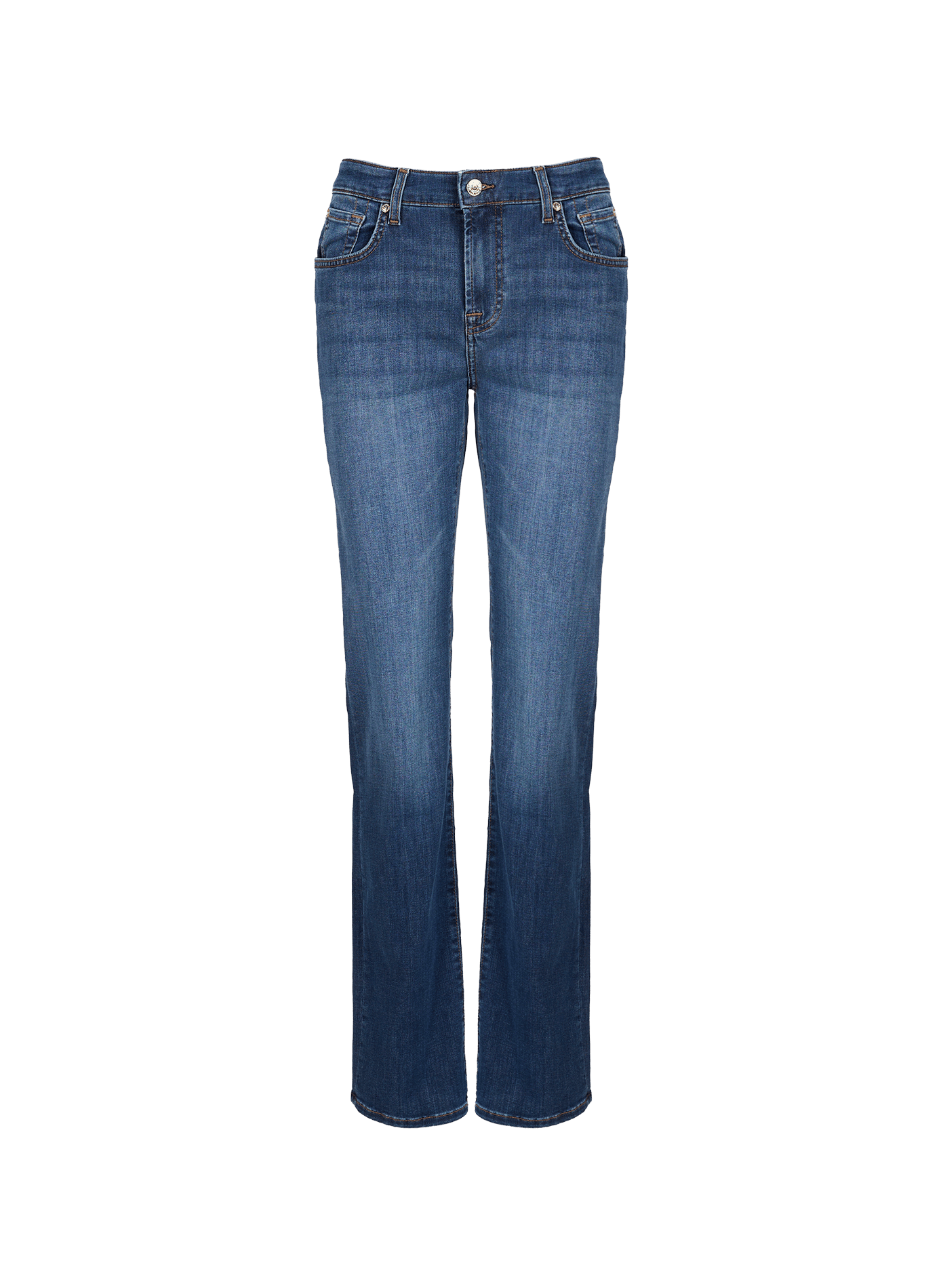 Einfarbige Skinny-Jeans 7 FOR ALL MANKIND Blau