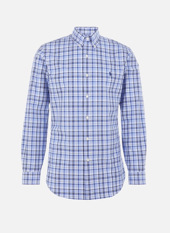 Chemise à carreaux en coton stretch Bleu by POLO RALPH LAUREN POLO RALPH LAUREN Chemise à carreaux en coton stretch Bleu
