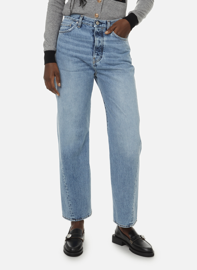 High-waisted organic cotton jeans  TOTEME