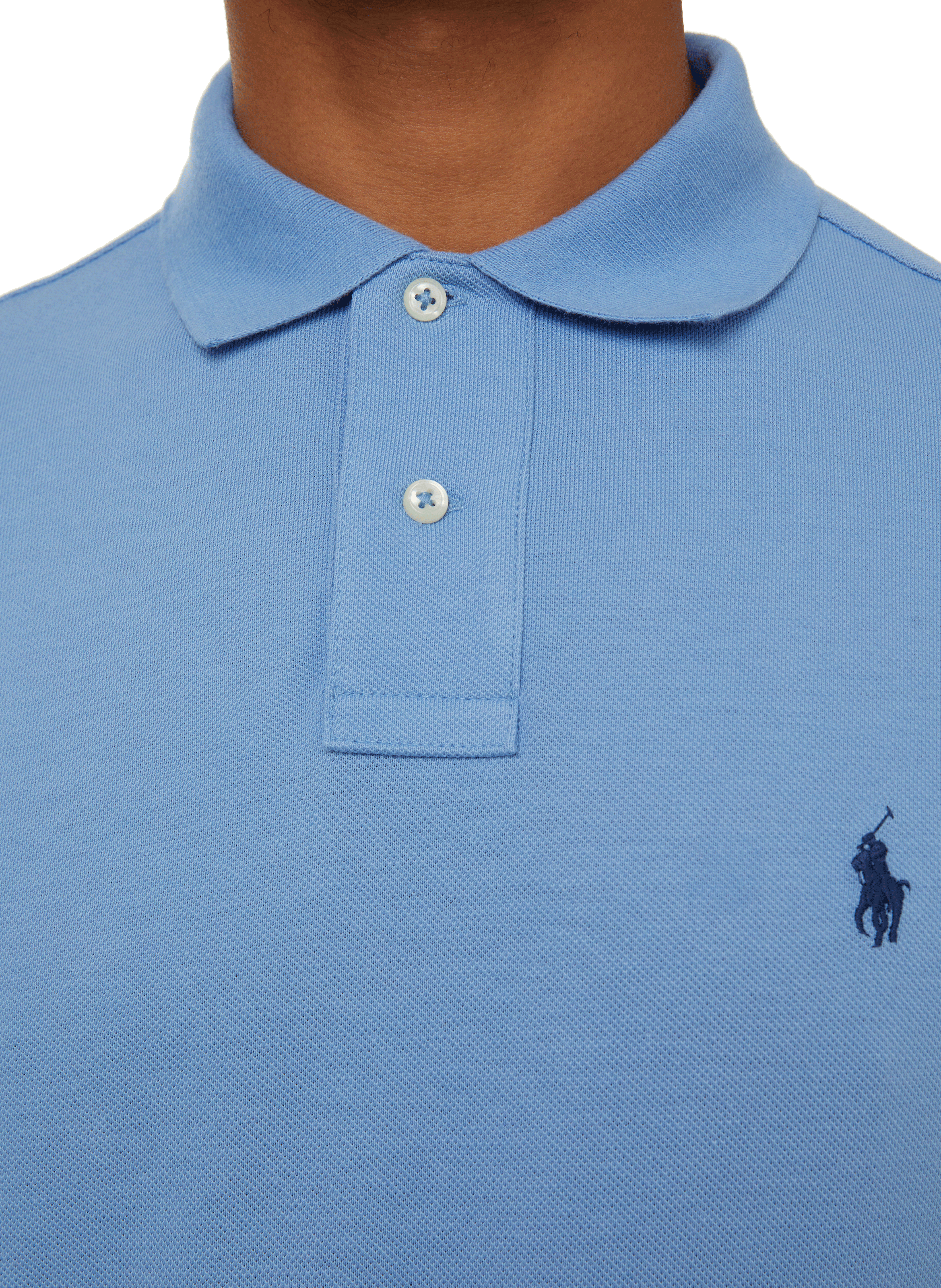 Cotton piqué polo shirt POLO RALPH LAUREN Blue