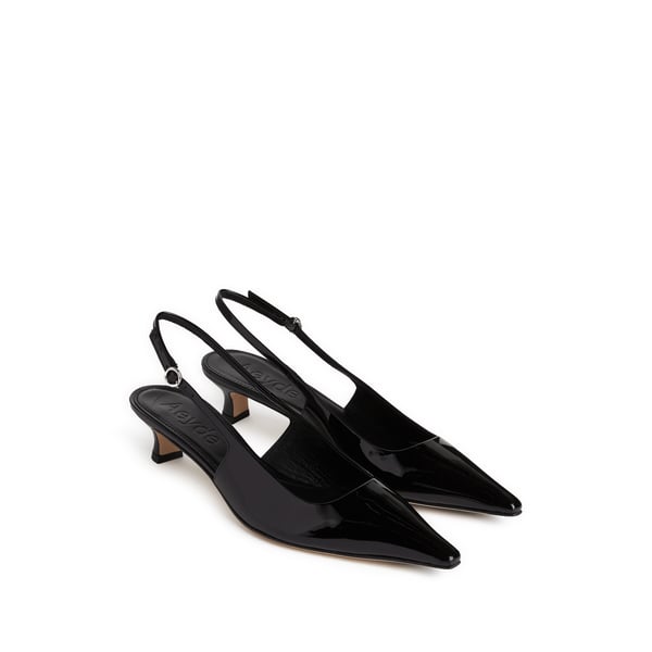 Sling-back Catrina en cuir verni