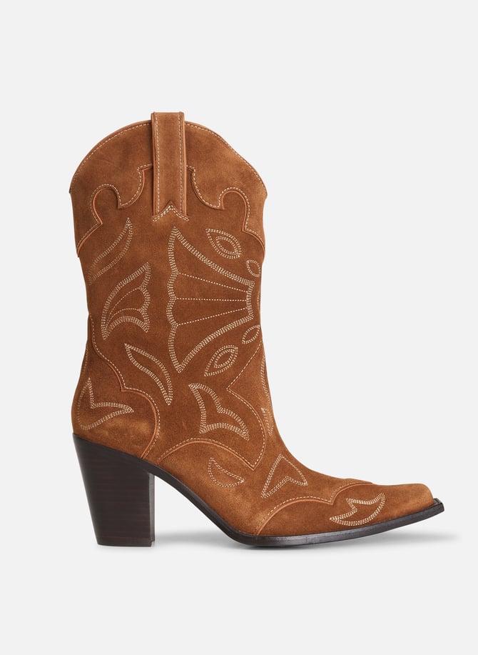 Bottes de cow-girl à bout coupé et à franges marron clair Corral Bottes de cow-girl à bout coupé et à franges marron clair Corral