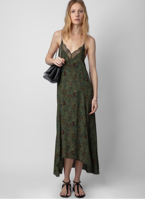 ROBE LONGUE à DéCOLLETé V à DENTELLE RISTY - ZADIG&VOLTAIRE pour FEMME ...