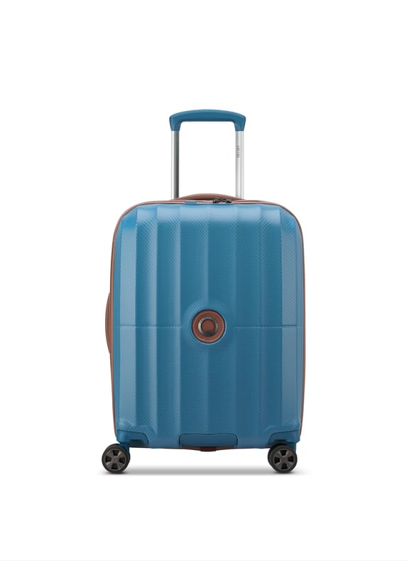 Valise cabine rigide taille s - carrousel Bleu by DELSEY PARIS DELSEY PARIS Valise cabine rigide taille s - carrousel Bleu