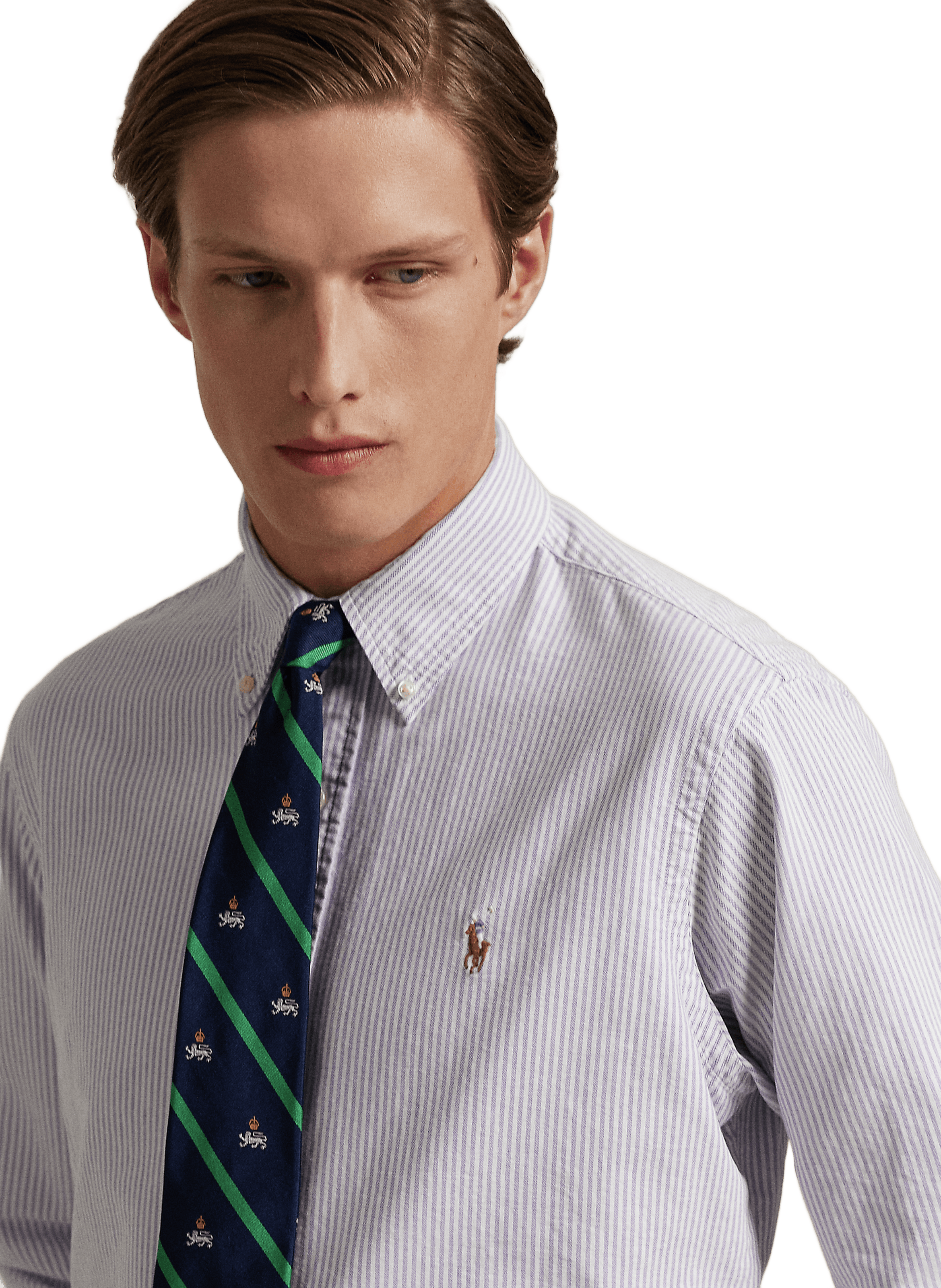 Chemise à rayures en coton  POLO RALPH LAUREN Violet