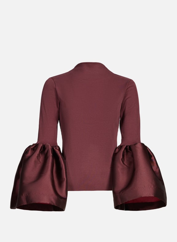 Top with puffy sleeves in blended cotton Red by MARQUES ALMEIDA MARQUES ALMEIDA Top with puffy sleeves in blended cotton Red