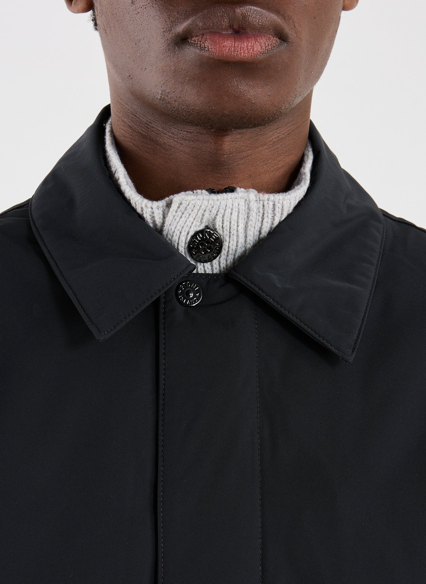 Long jacket STONE ISLAND Black