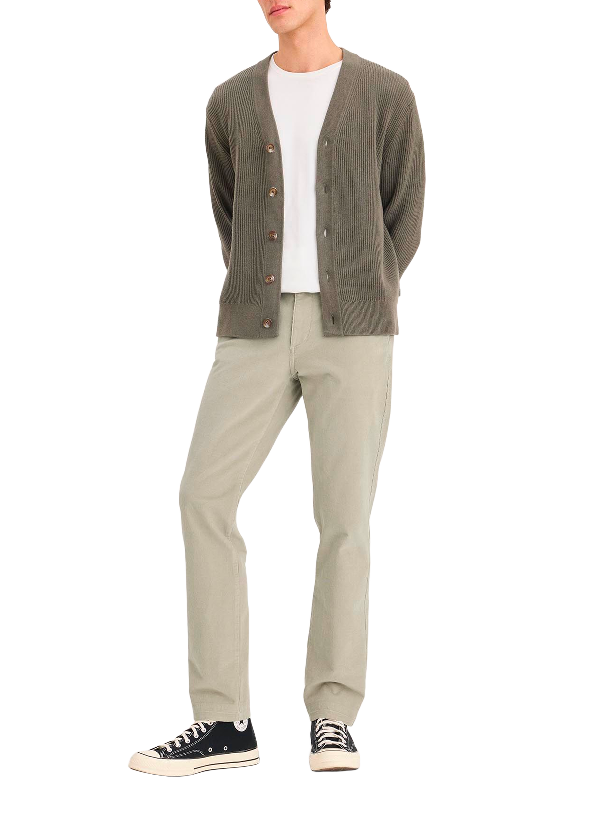 Pantalon droit en coton DOCKERS Beige