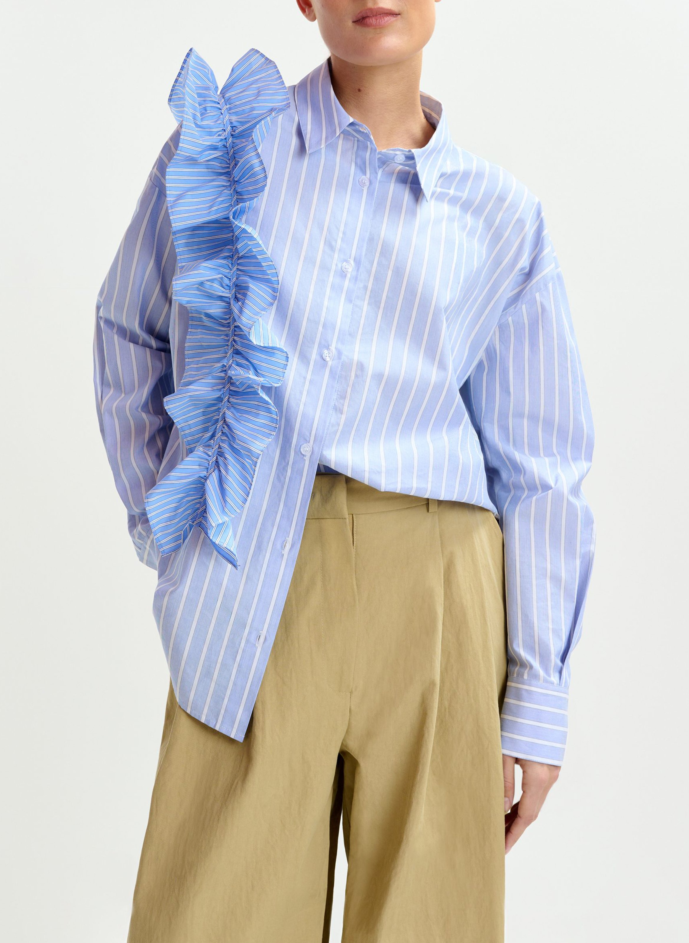 Chemise col classique en coton Ibody ESSENTIEL ANTWERP Bleu