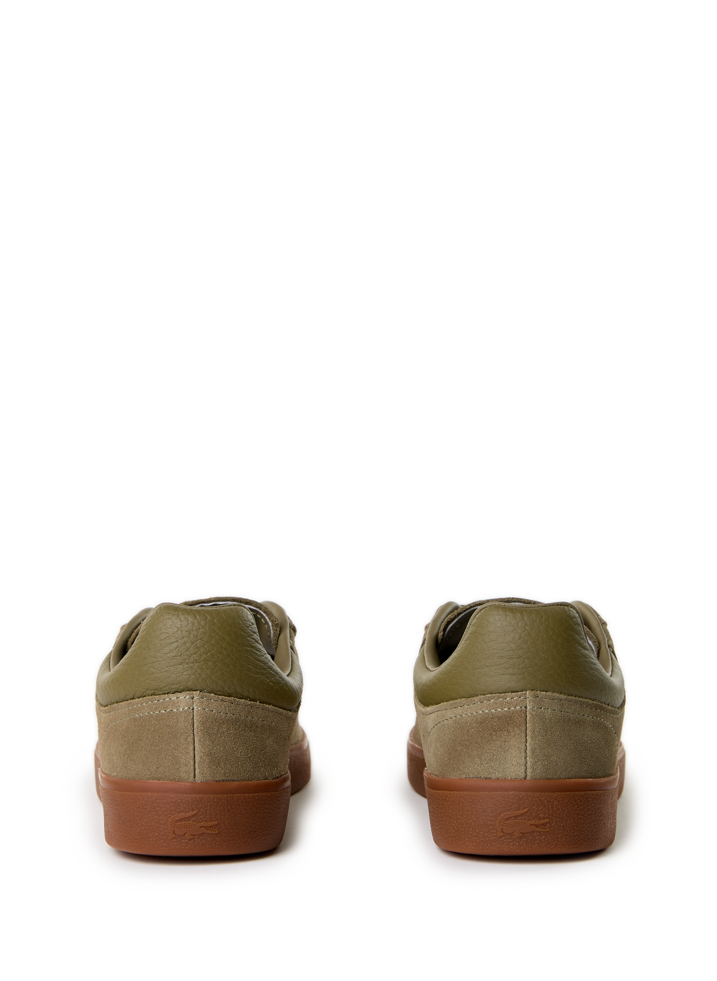 Leather sneakers LACOSTE Khaki