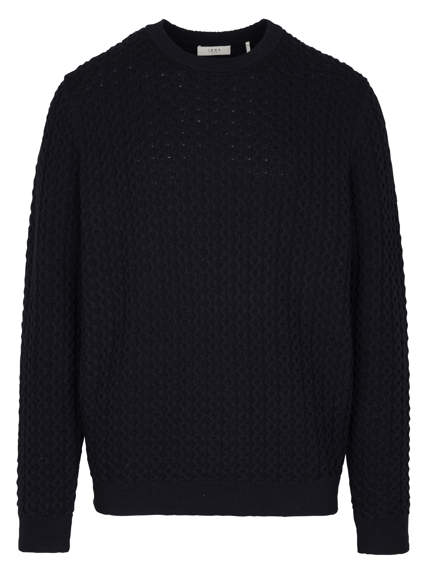 Pull droit en laine mélangée IKKS Bleu