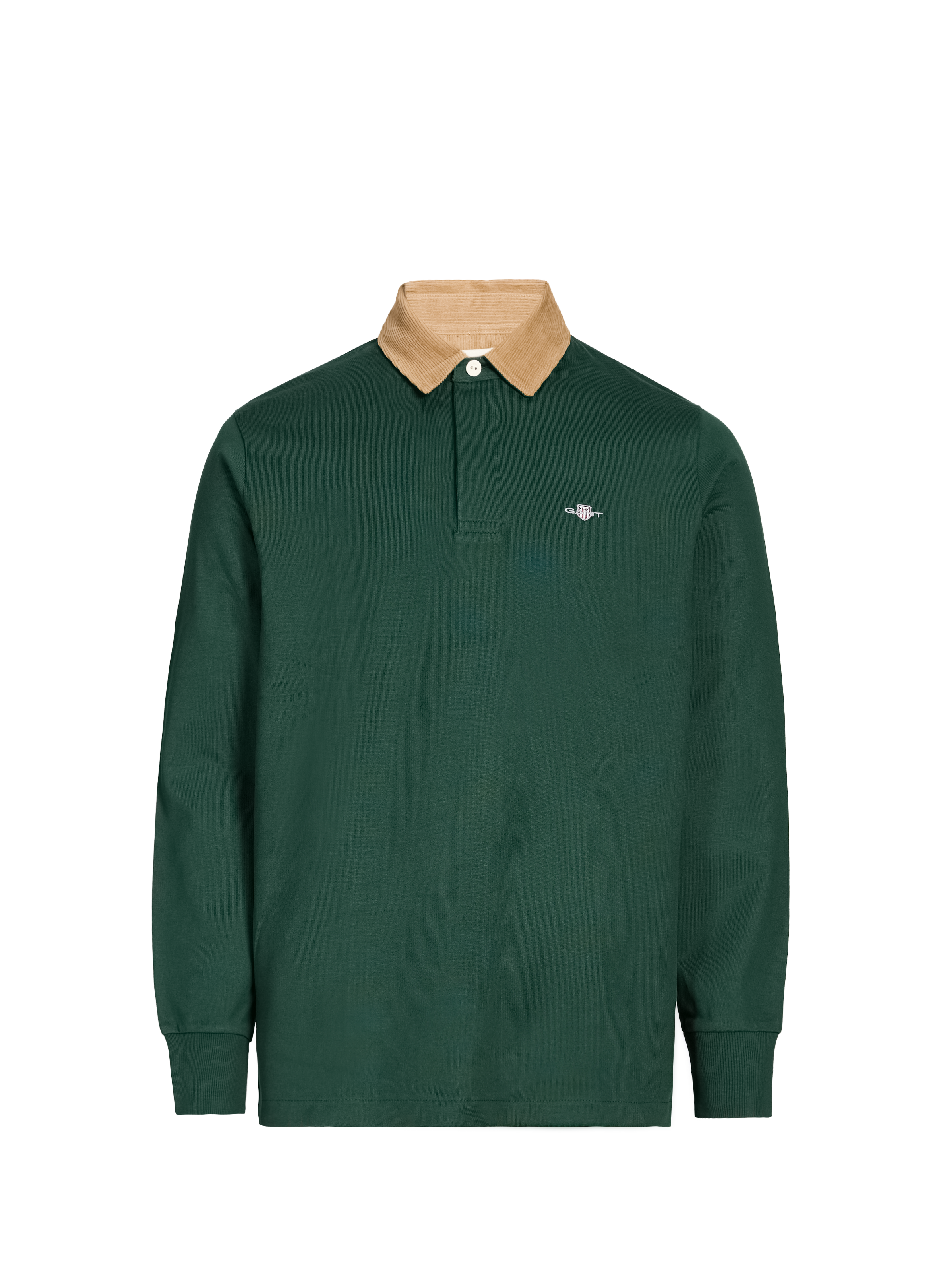 GANT Polo manches longues en coton Vert