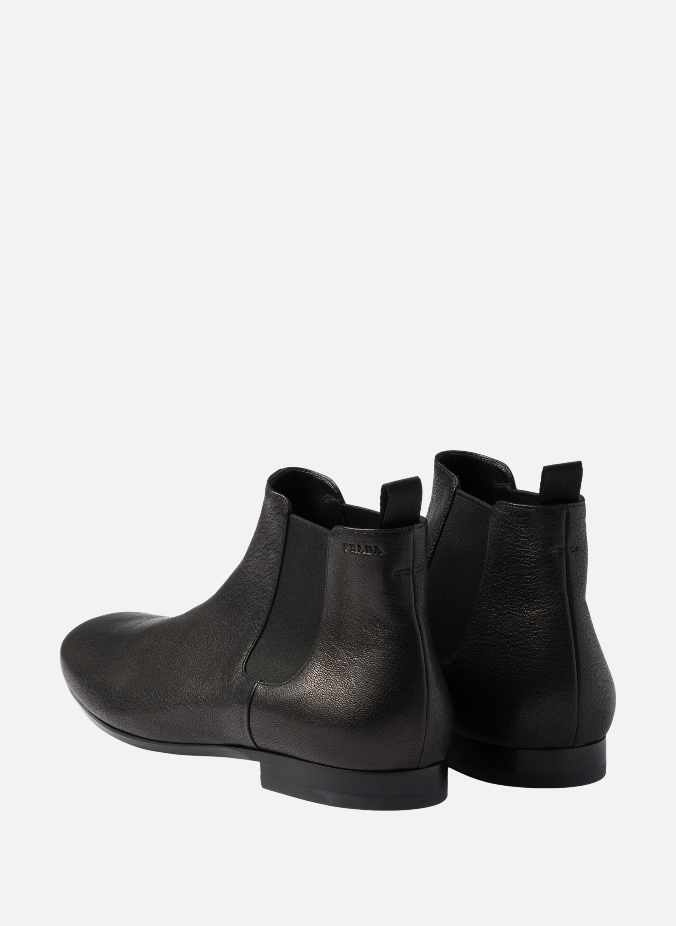 Bottines chelsea en cuir PRADA Noir