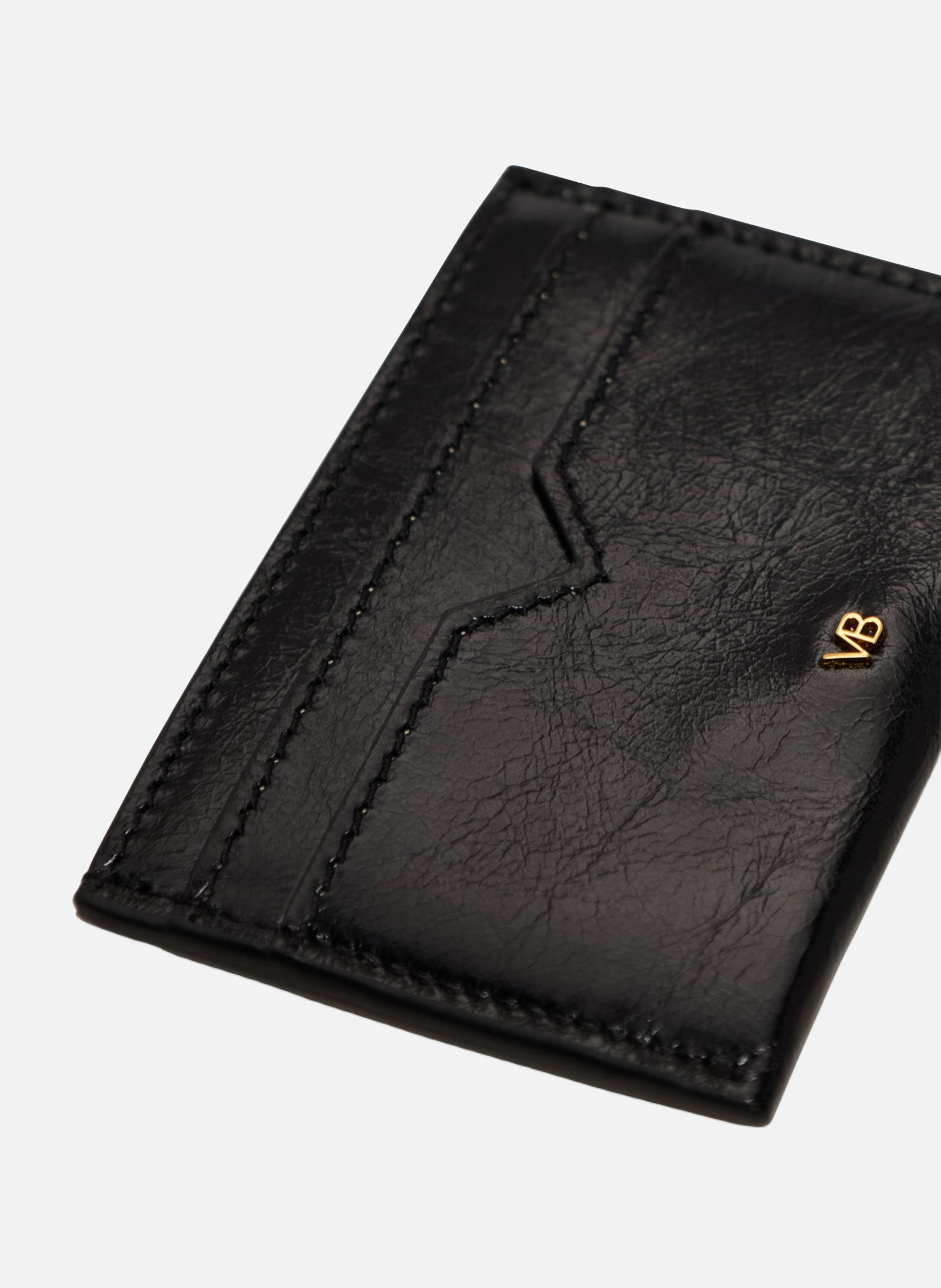 Porte-cartes en cuir VANESSA BRUNO Noir