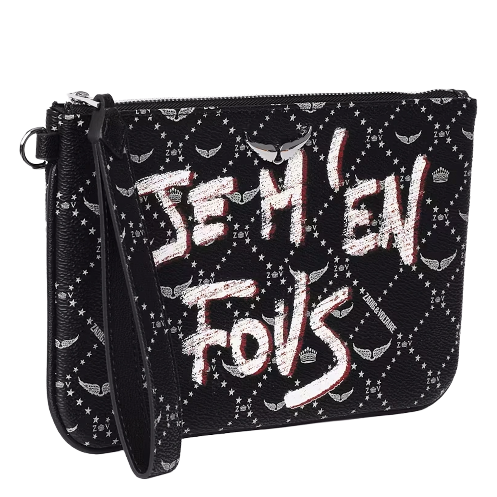 Pochette à imprimé graphique z pouch ZADIG&VOLTAIRE Noir