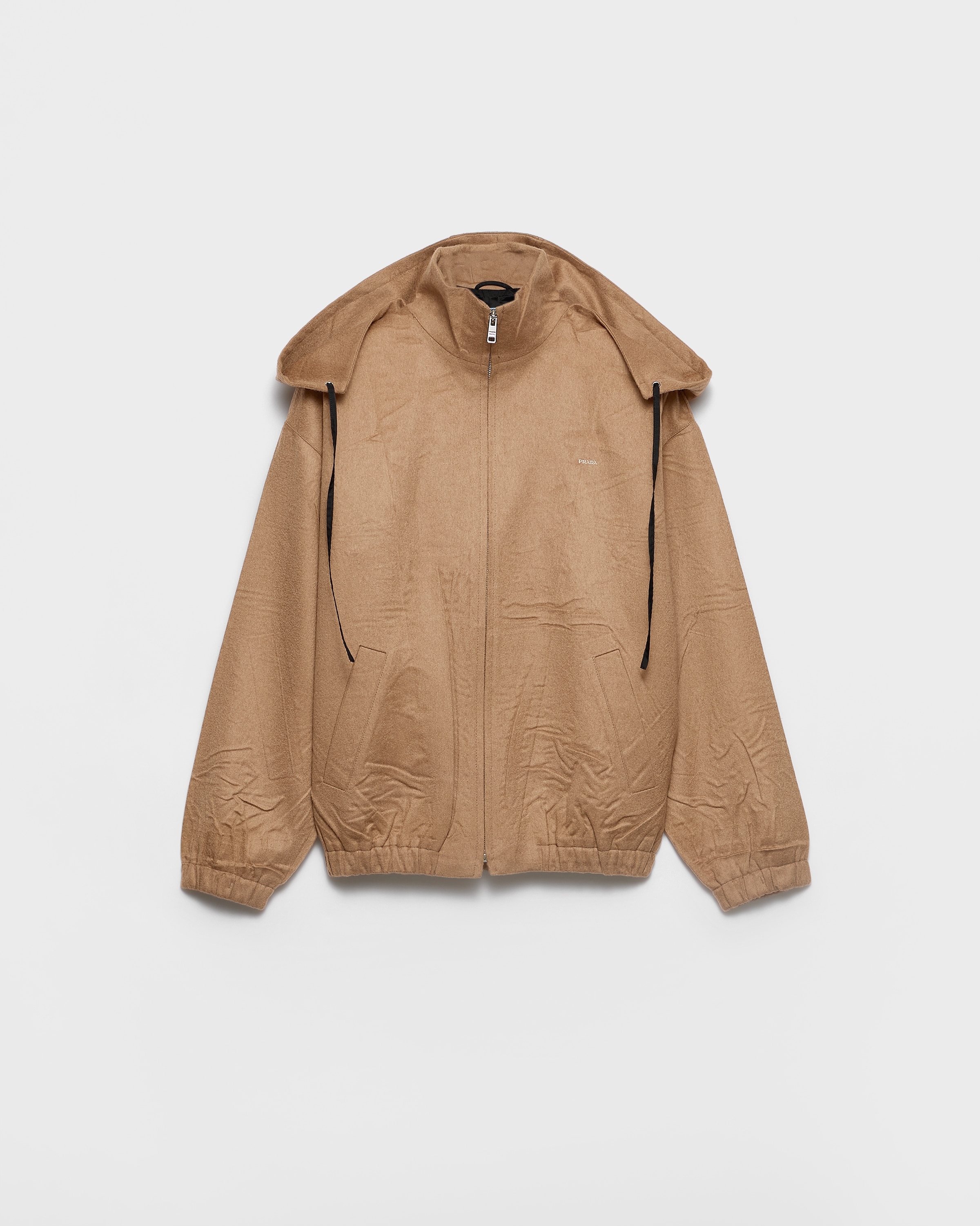 Blouson en poil de chameau PRADA Marron
