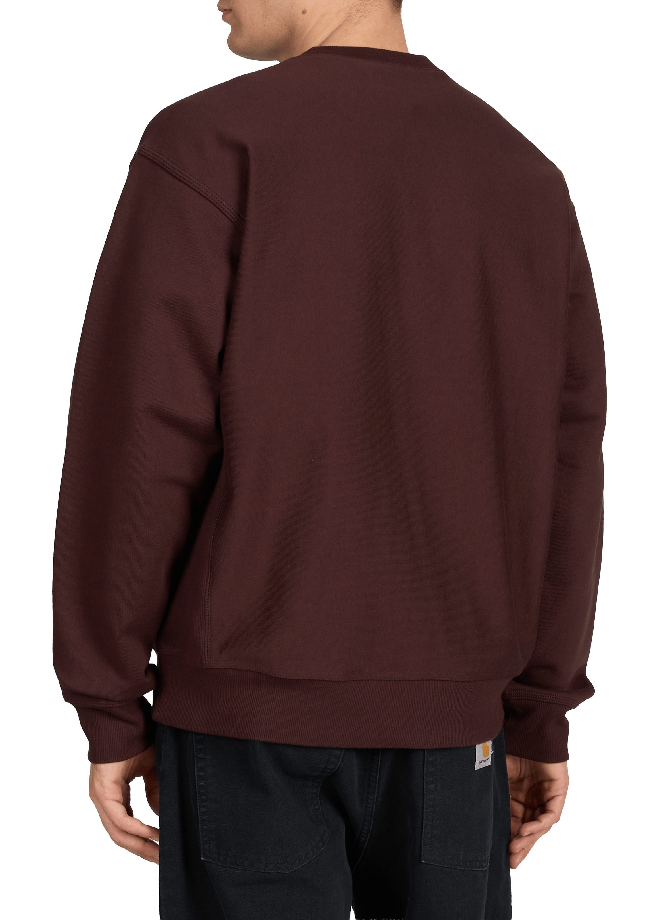 Loose-fitting cotton-blend sweatshirt CARHARTT WIP Brown