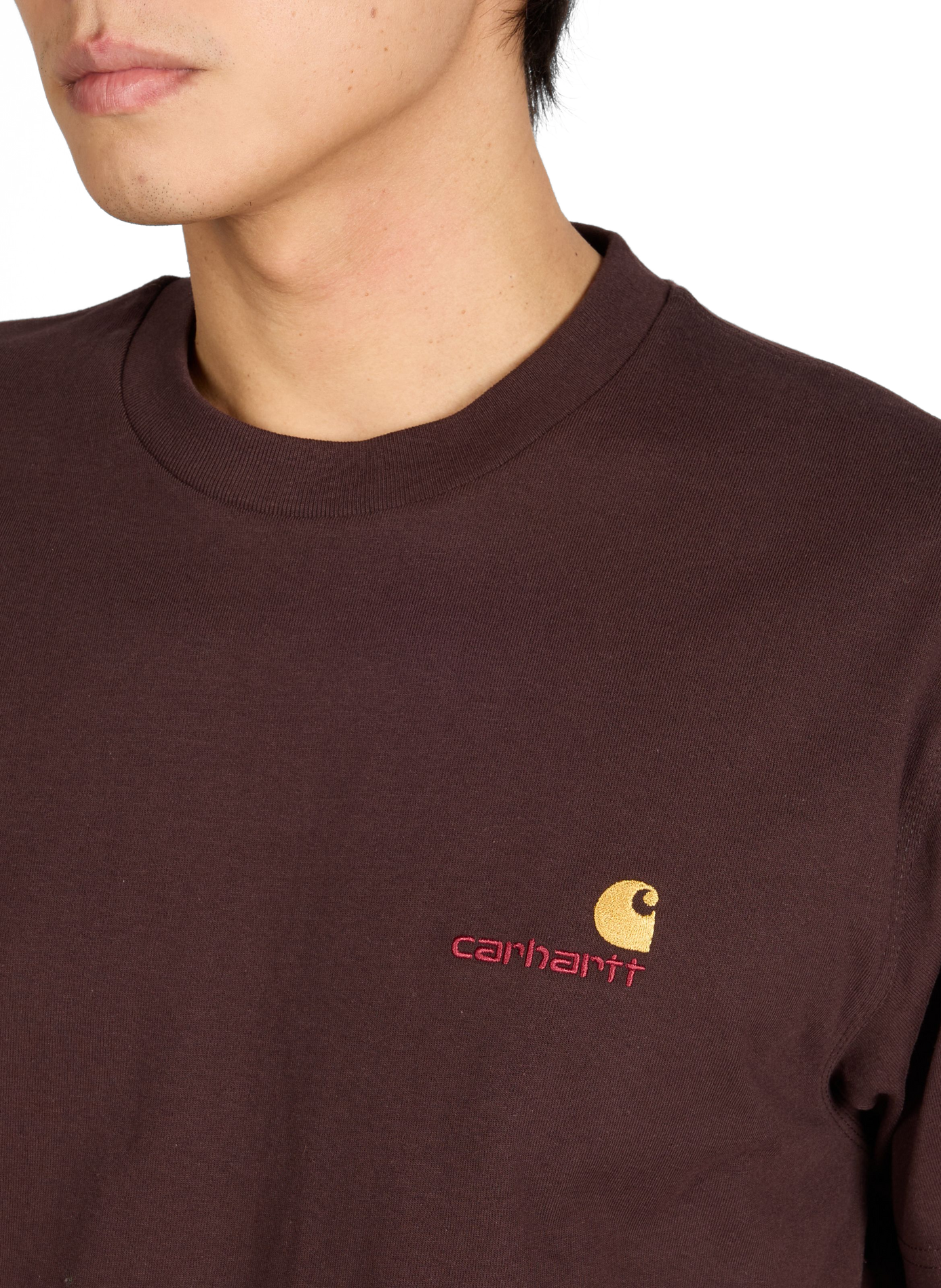 T-shirt American Script en coton CARHARTT WIP Marron