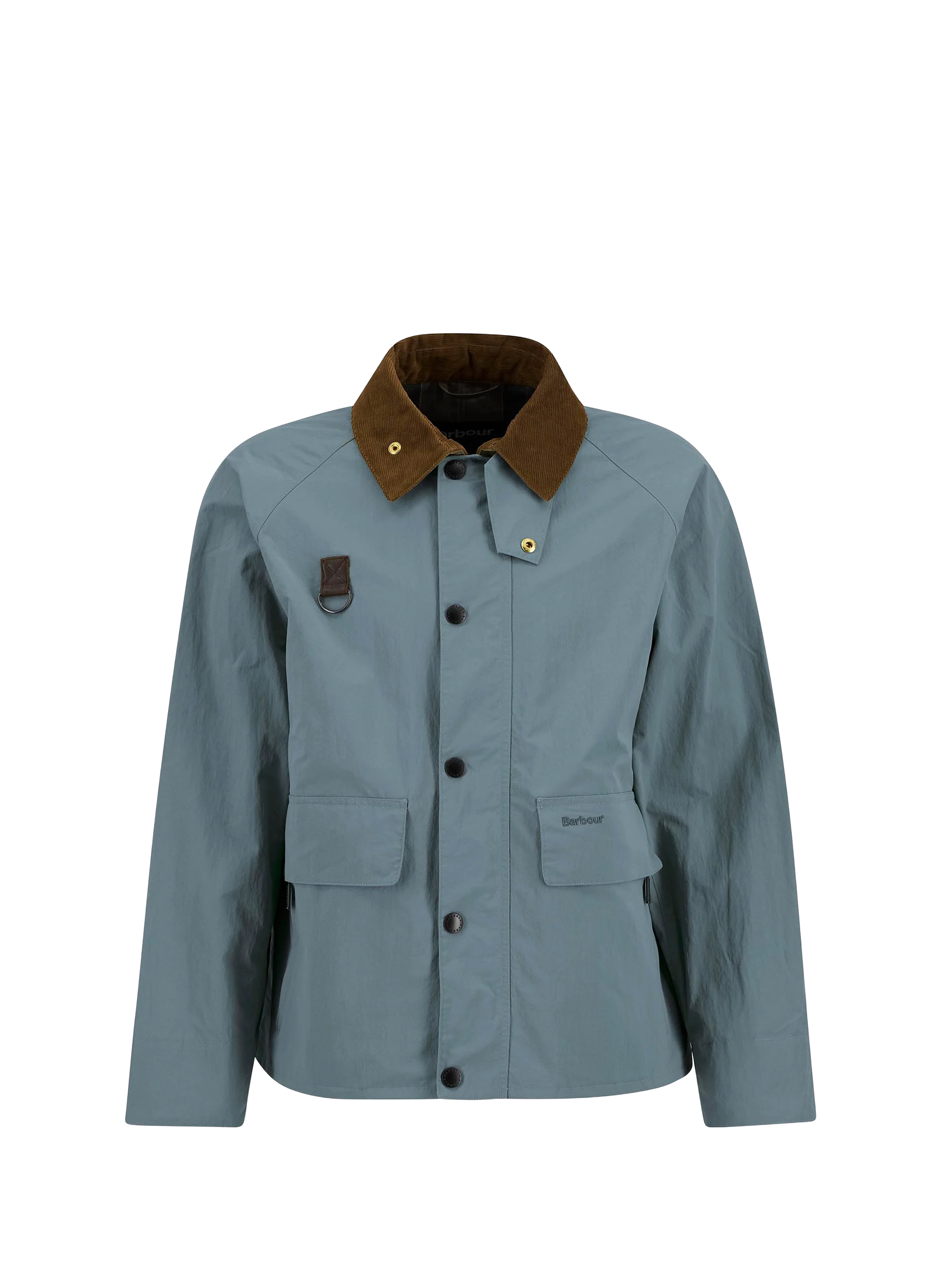 Veste droite col boutonné BARBOUR Bleu