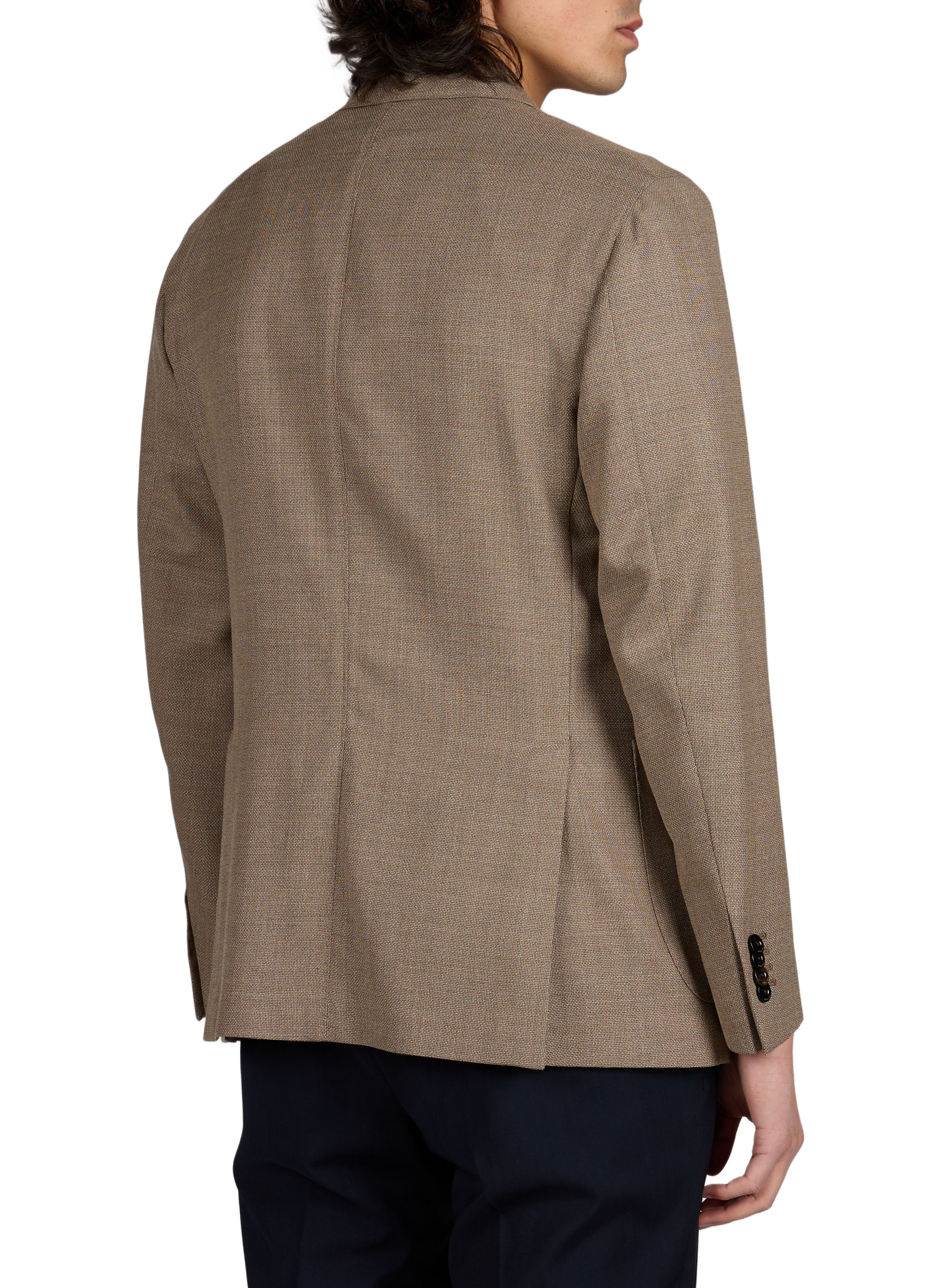 Blazer uni en laine vierge BOGLIOLI Brown