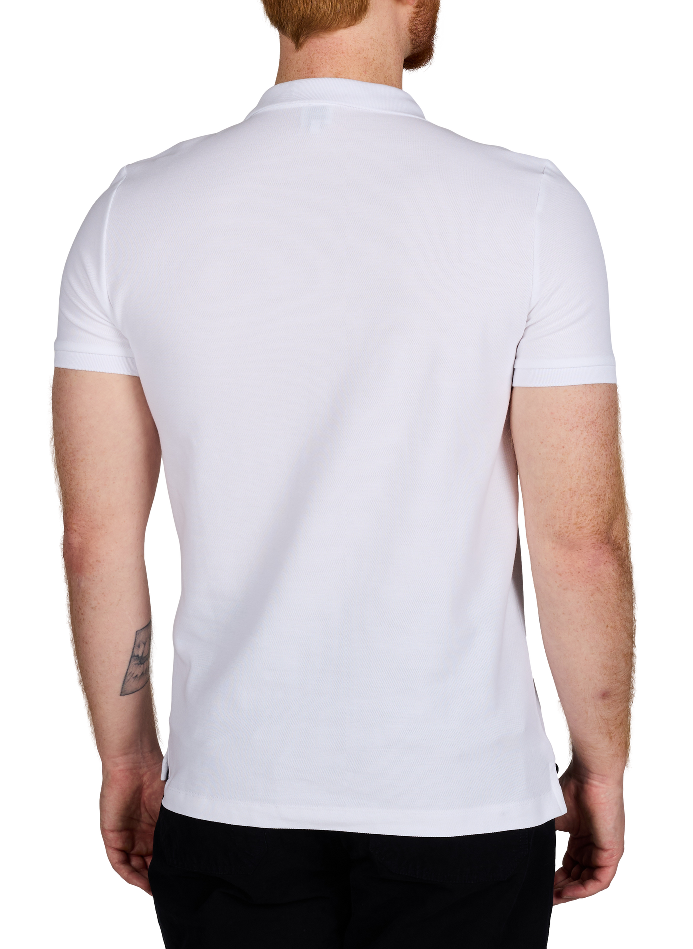 Polo manches courtes en coton AU PRINTEMPS PARIS Blanc