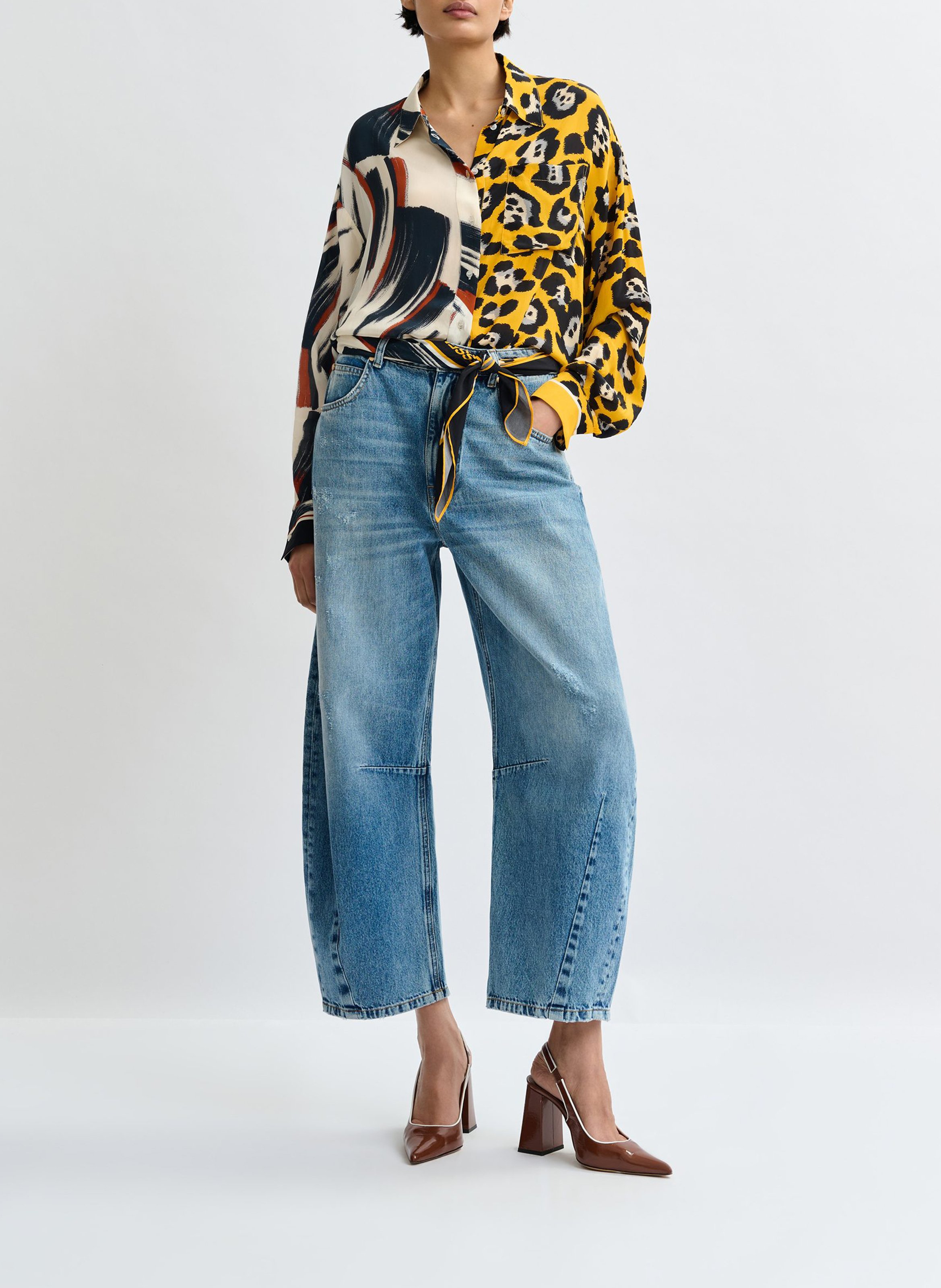 Chemise droite col classique imprimé jodoca ESSENTIEL ANTWERP Multicolore