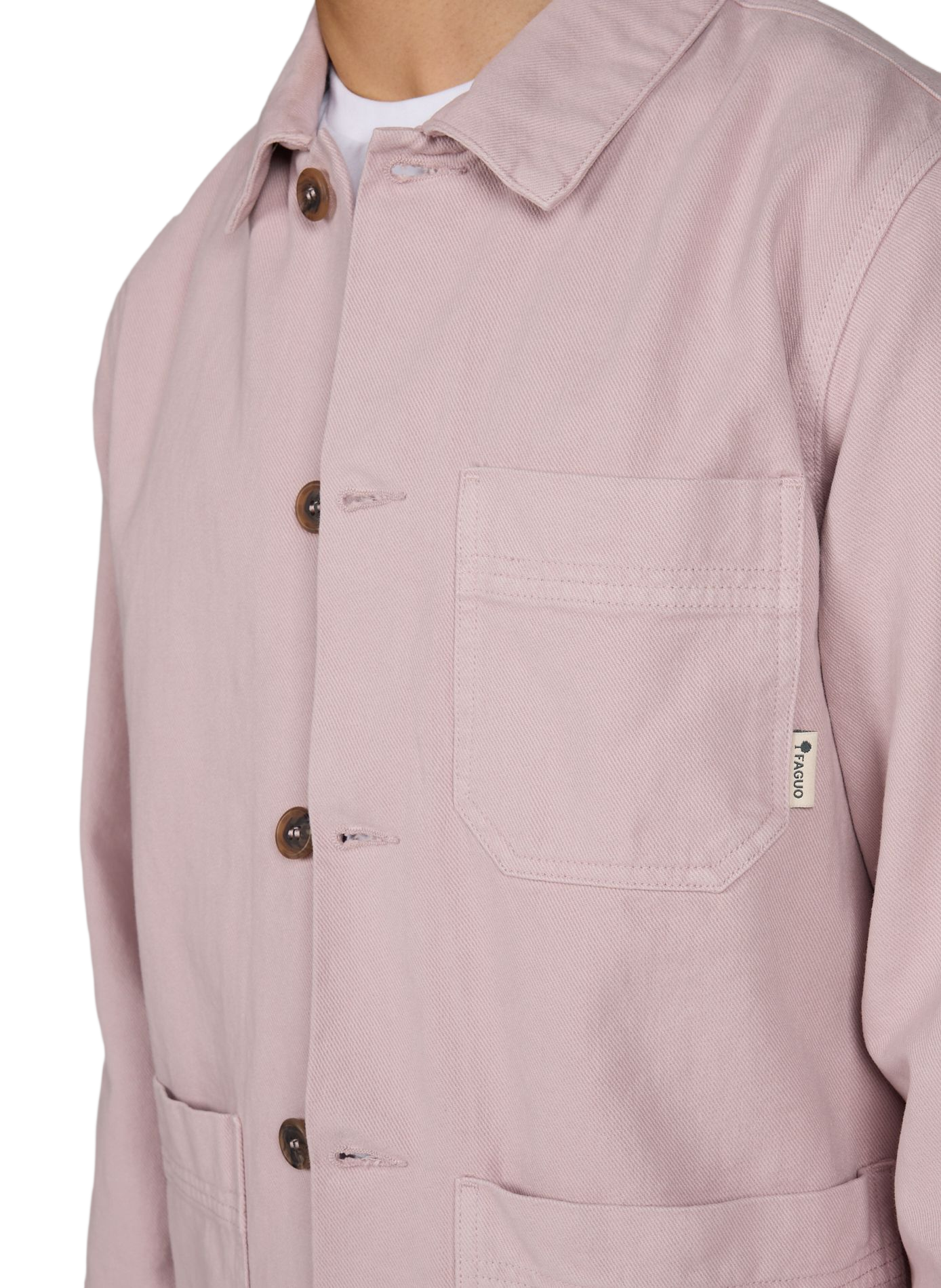 Giacca dritta con bottoni uniti FAGUO Viola