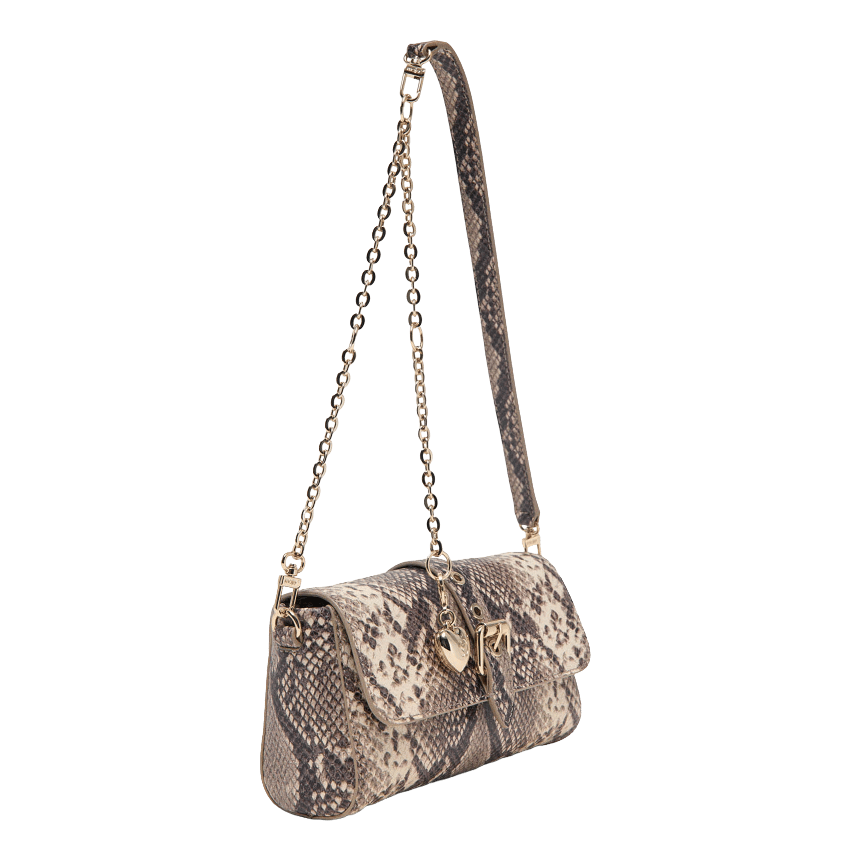 Sac bandoulière à rabat en cuir python miss m MAJE Multicolore