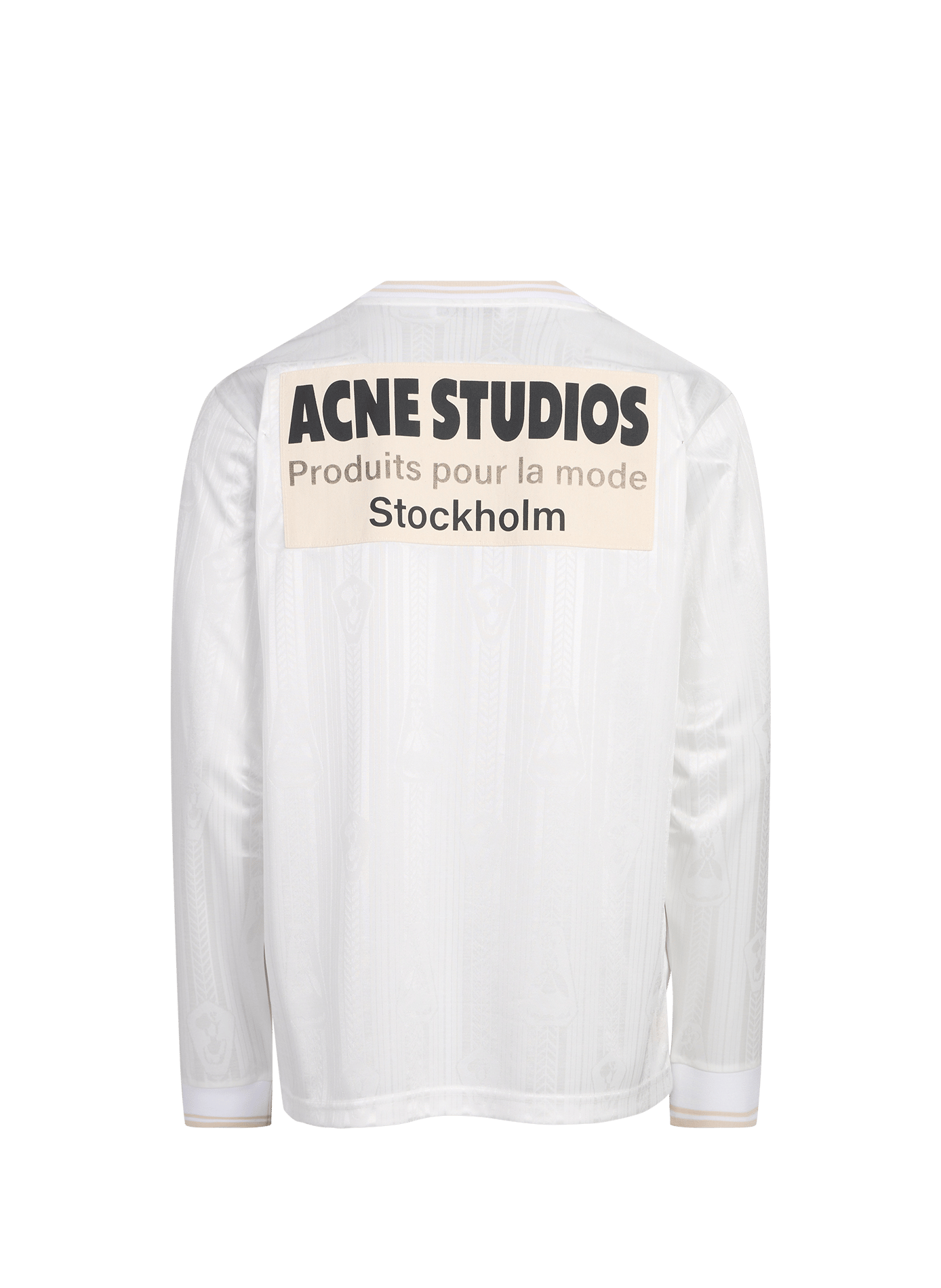Maillot de sport en jersey brodé ACNE STUDIOS Blanc