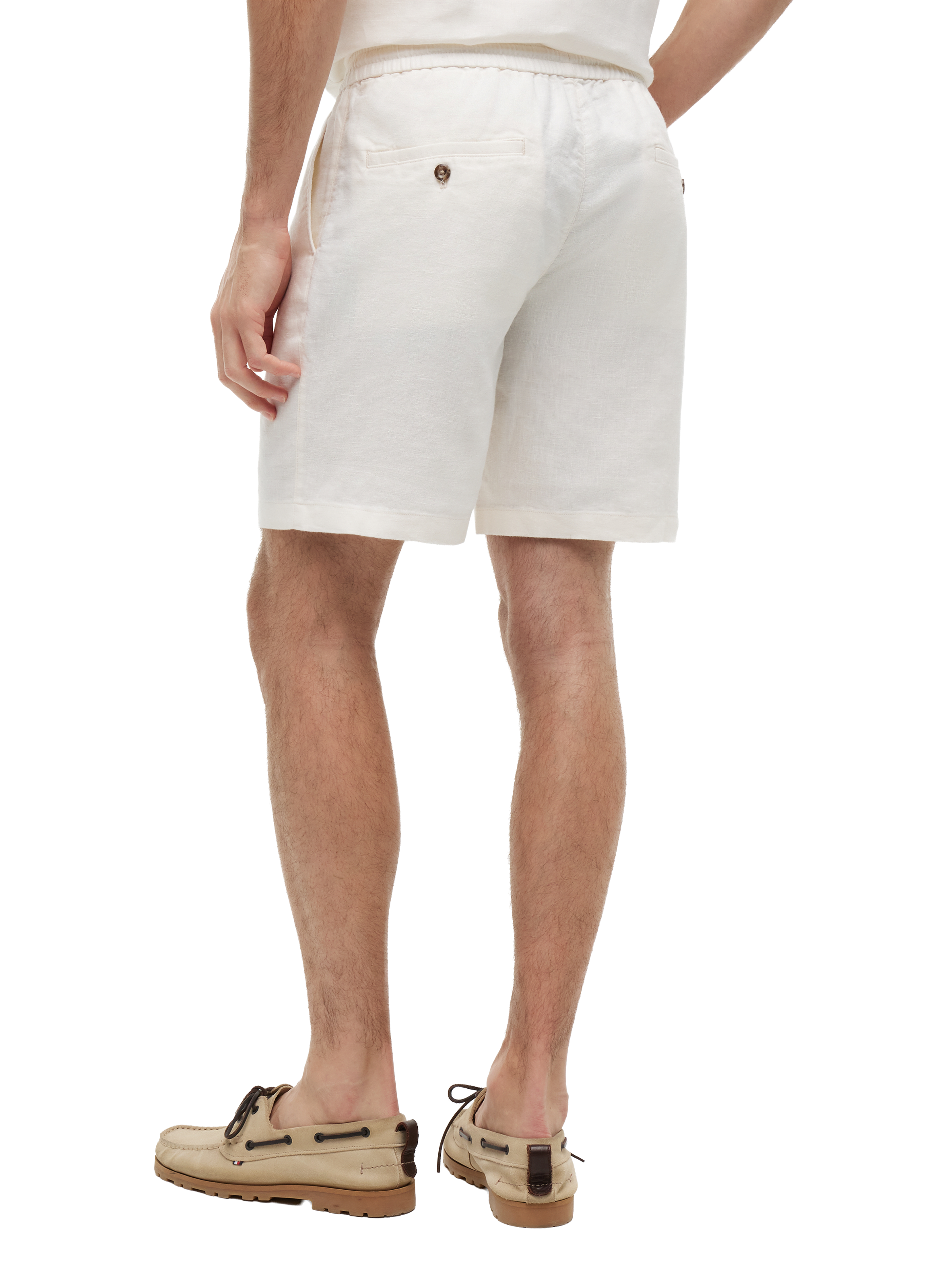 Short chino Dover en lin mélangé TOMMY HILFIGER Beige