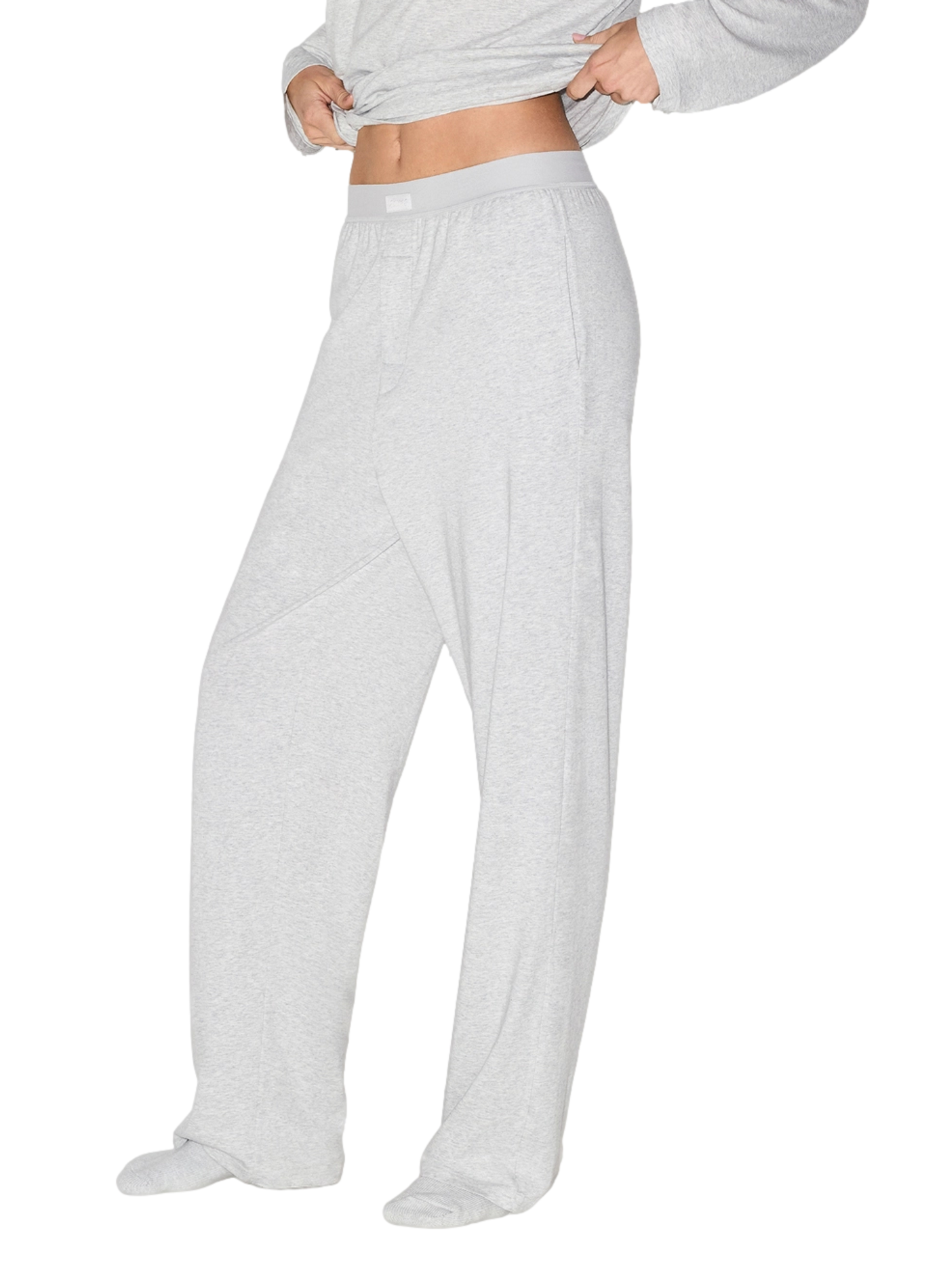 Pantalon ample à taille élastique SKIMS Grey