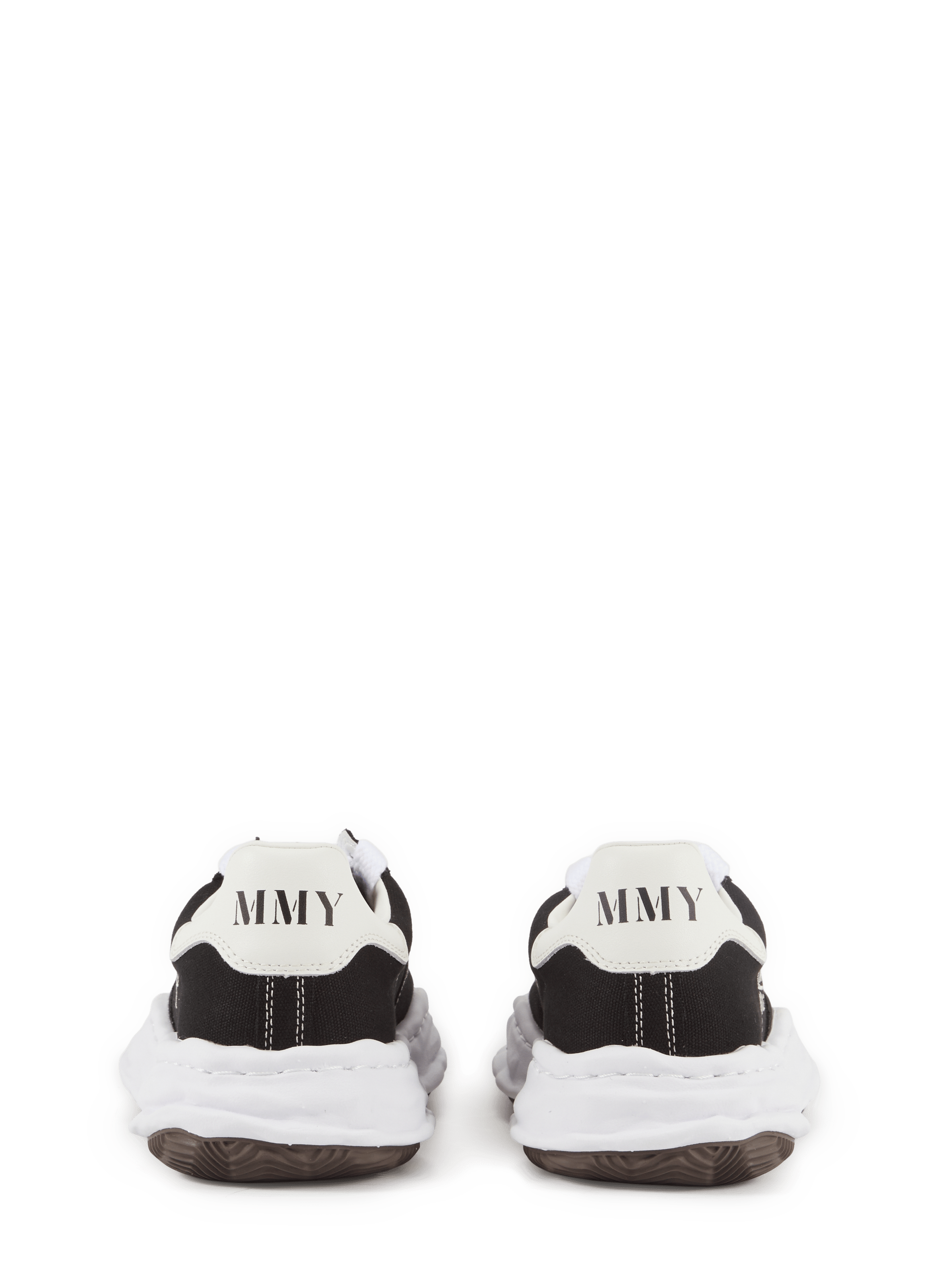 Baskets Blakey à semelles épaisses en coton MAISON MIHARA YASUHIRO Black