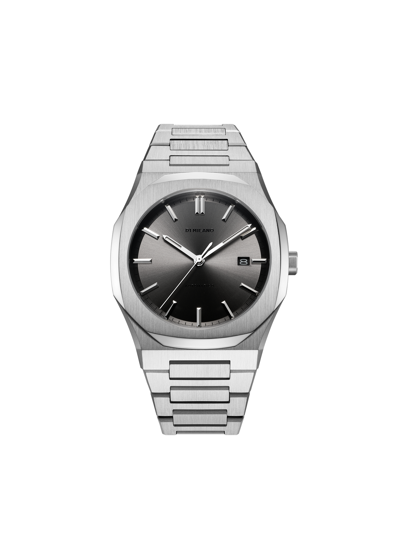 Montre automatique Obsidian en acier inoxydable D1 MILANO Gris