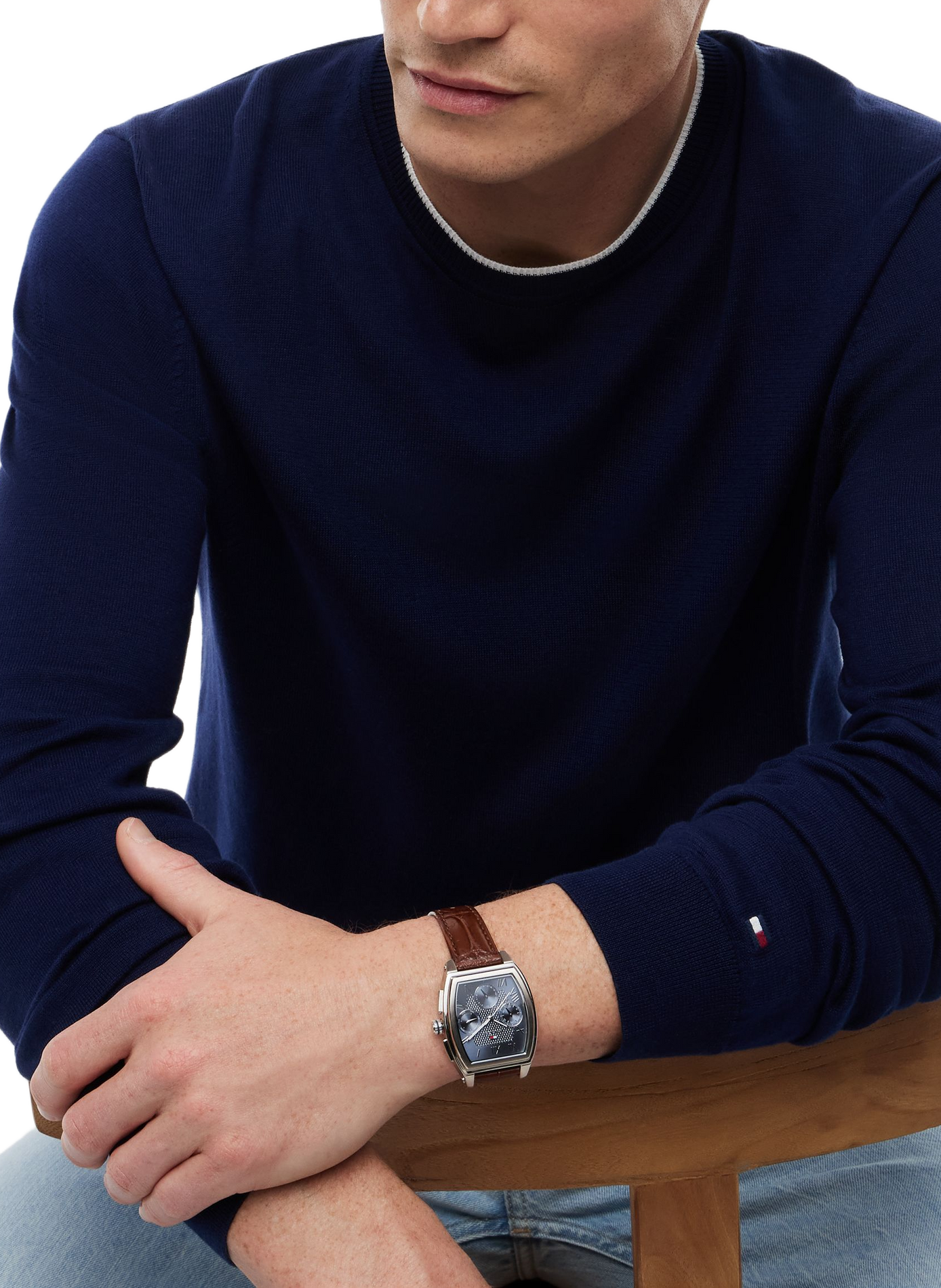 Round neck jumper TOMMY HILFIGER Blue